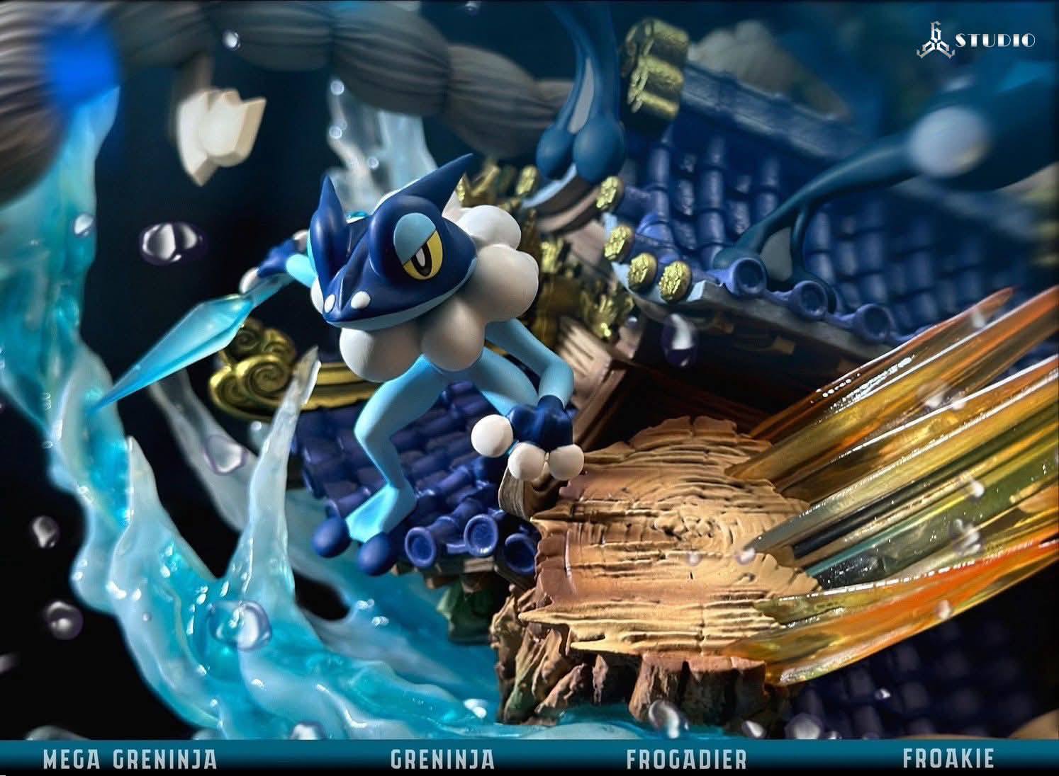 Mega Greninja resin statue 666 Studio anime figure