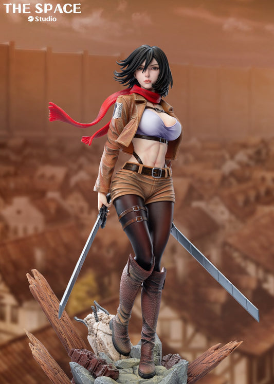 Mikasa Ackerman resin statue The Space Studio anime figure
