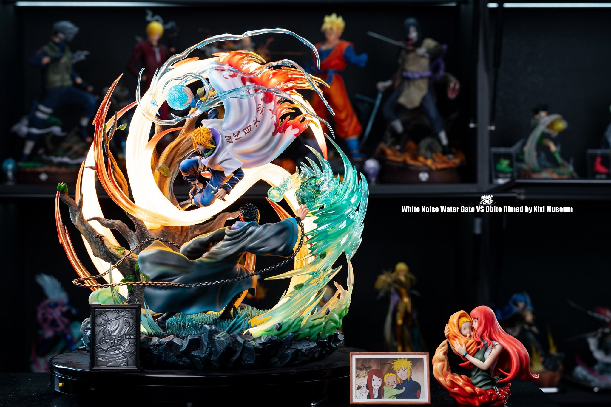 White Noise Studio - Minato vs Obito - Naruto resin statue white noise anime figure
