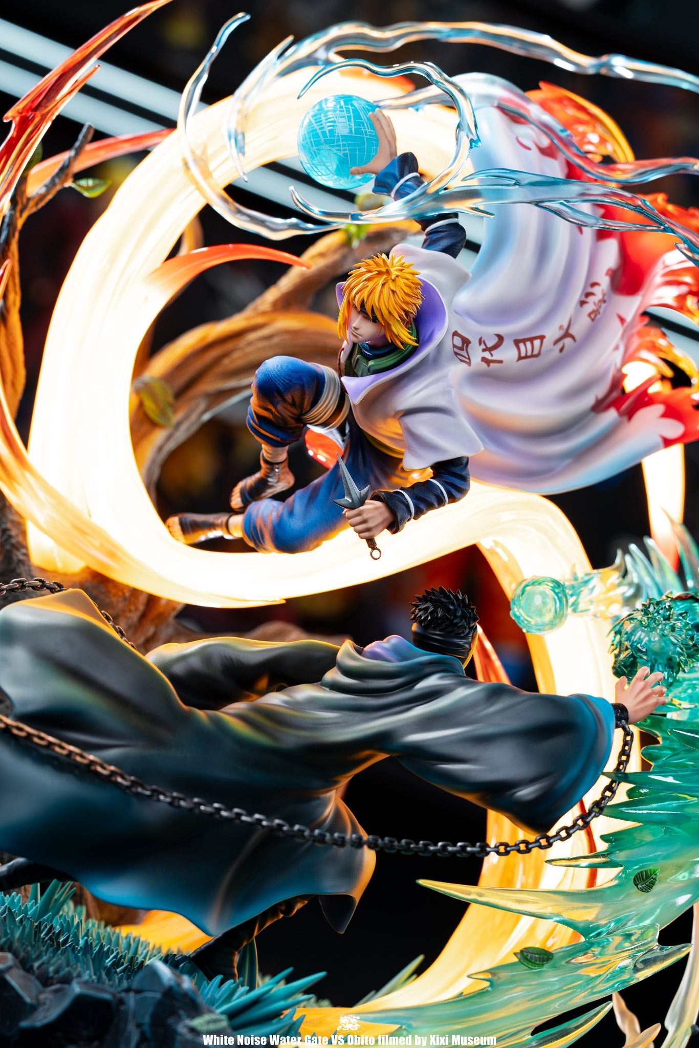 White Noise Studio - Minato vs Obito - Naruto resin statue white noise anime figure