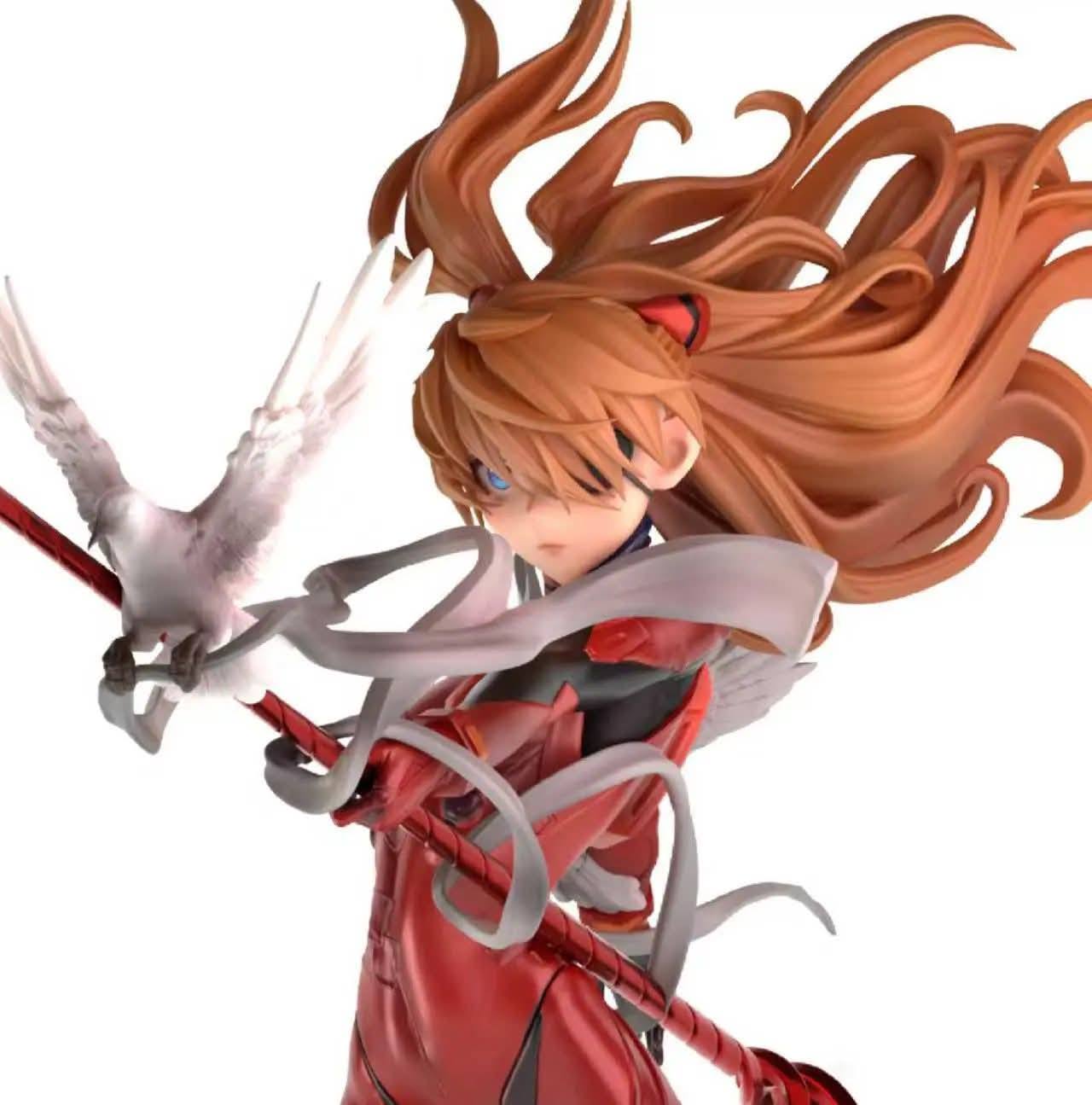 Asuka resin statue Miao Wu Studio anime figure