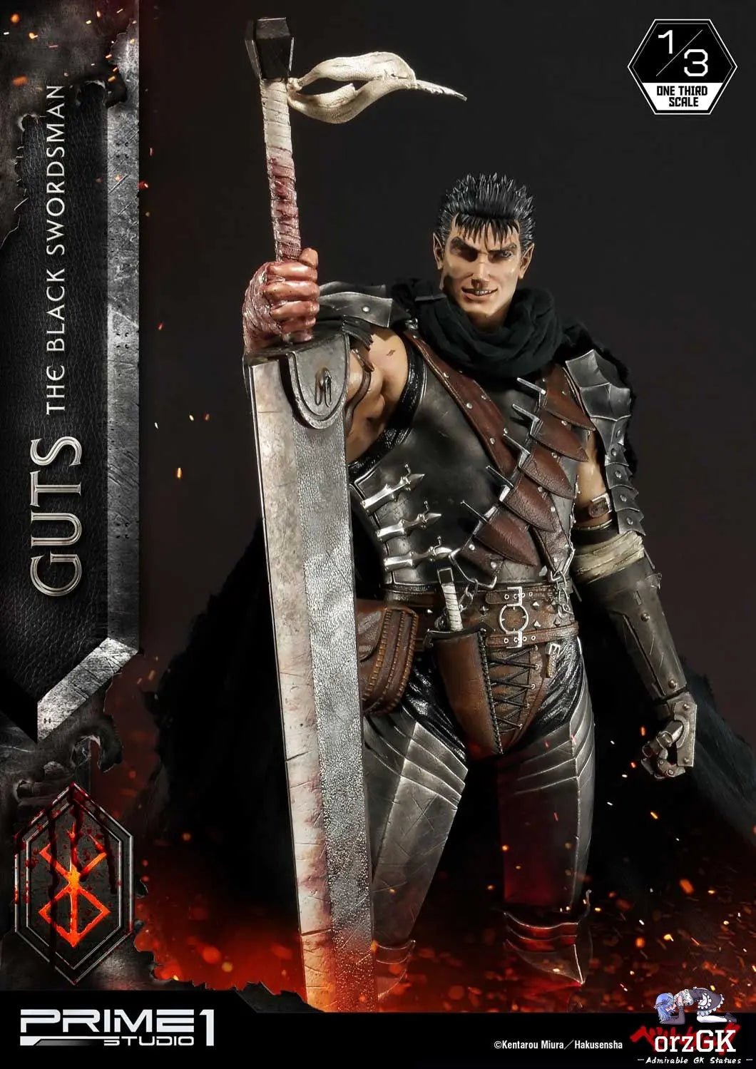 Museum Masterline Berserk Guts The Black Swordsman MMBR-01 MMBR-01DX (Licensed) - Prime 1 Studio resin statue Navy Toys anime figure