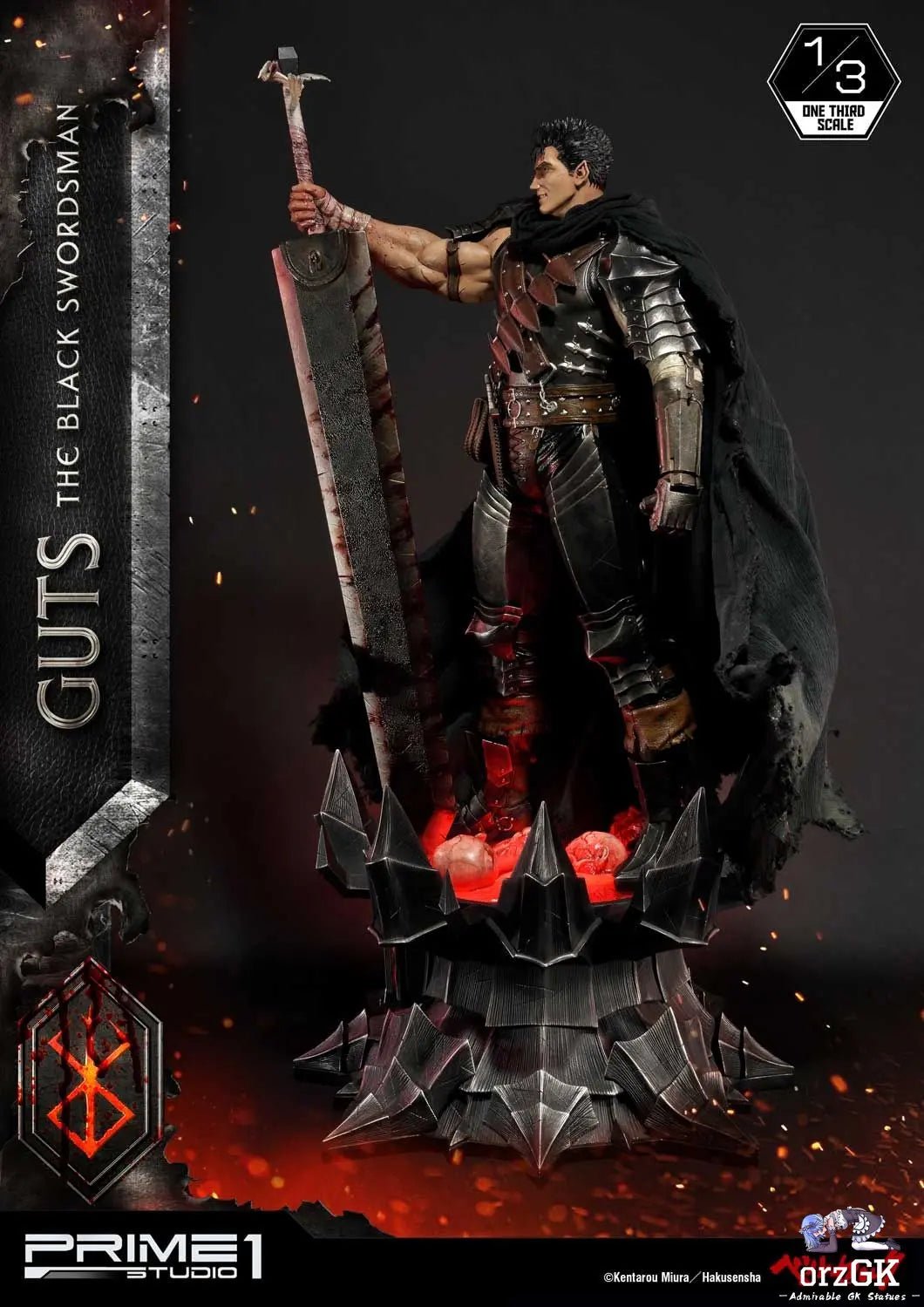 Museum Masterline Berserk Guts The Black Swordsman MMBR-01 MMBR-01DX (Licensed) - Prime 1 Studio resin statue Navy Toys anime figure