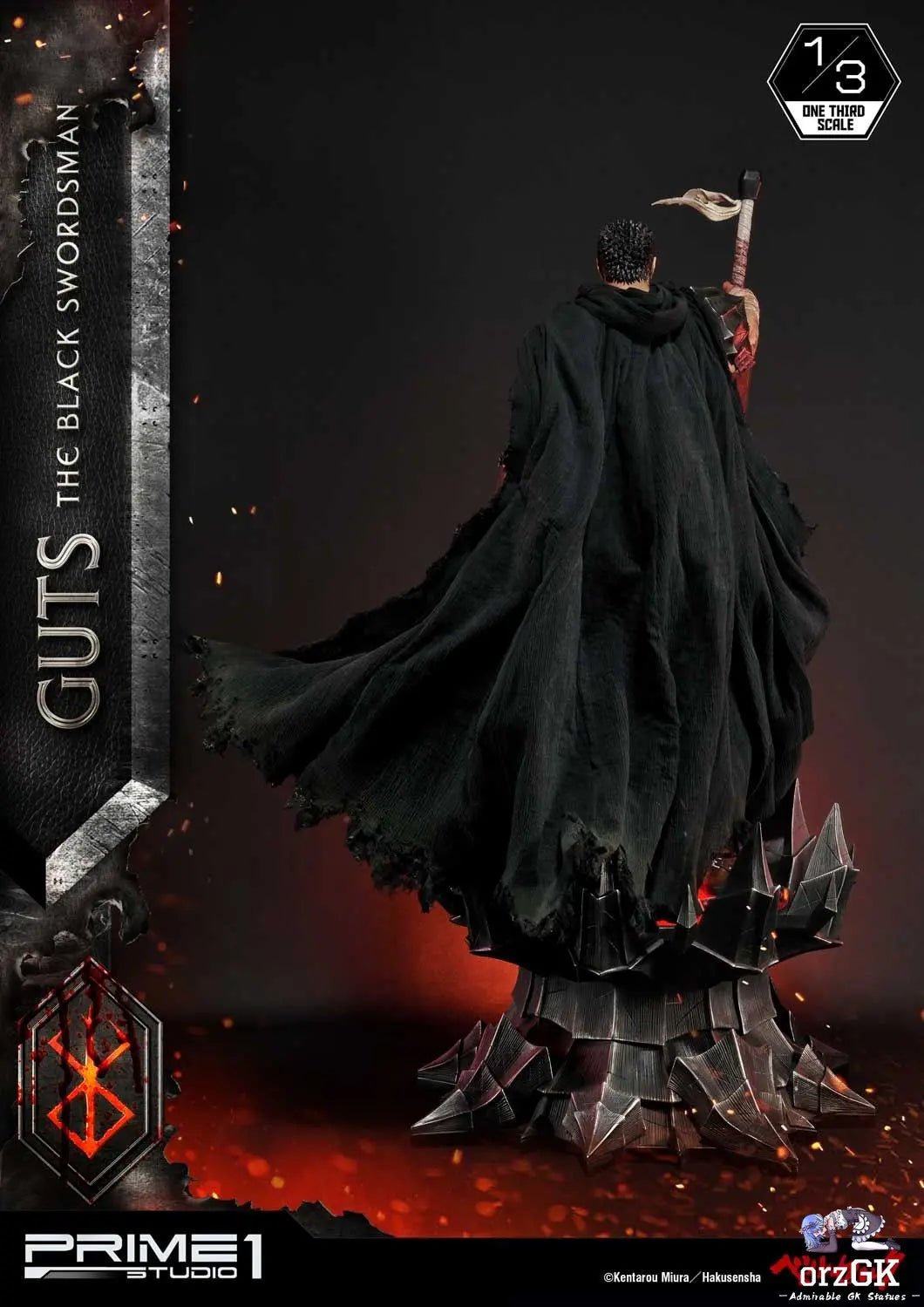 Museum Masterline Berserk Guts The Black Swordsman MMBR-01 MMBR-01DX (Licensed) - Prime 1 Studio resin statue Navy Toys anime figure