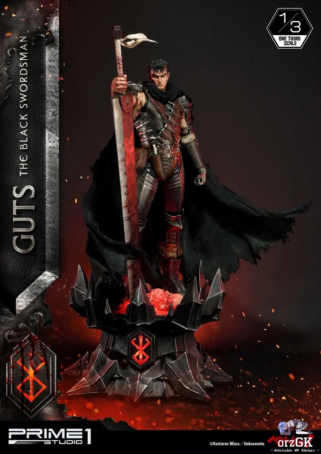 Museum Masterline Berserk Guts The Black Swordsman MMBR-01 MMBR-01DX (Licensed) - Prime 1 Studio resin statue Navy Toys anime figure