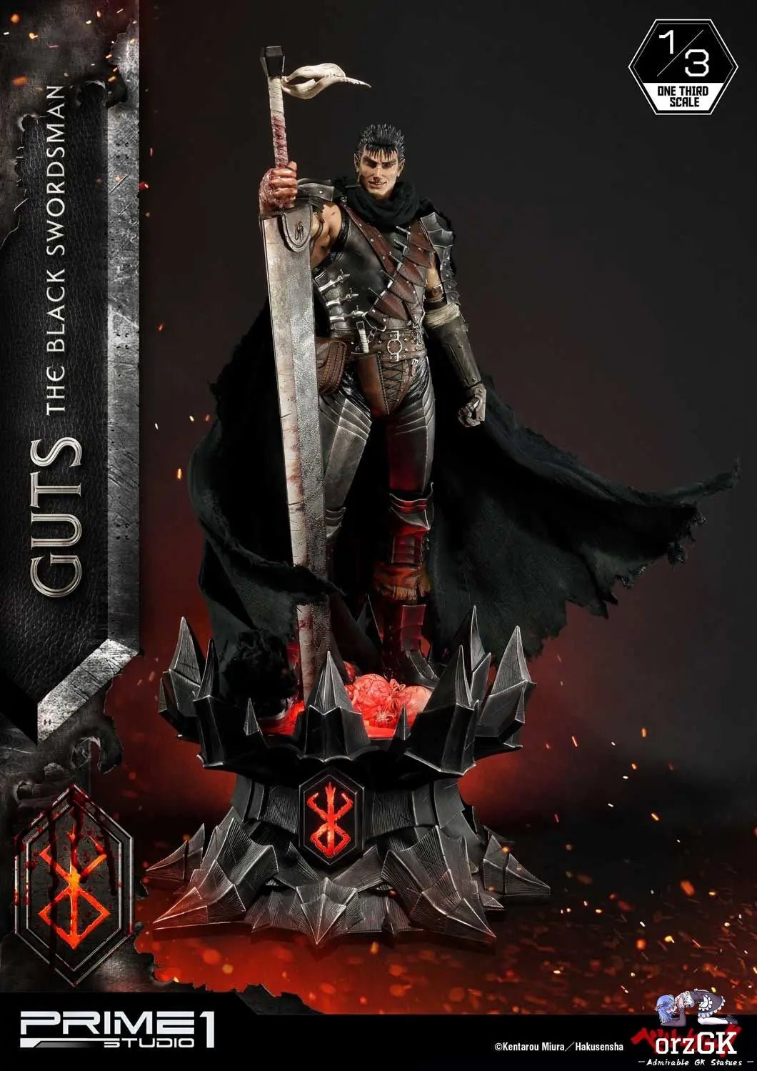 Museum Masterline Berserk Guts The Black Swordsman MMBR-01 MMBR-01DX (Licensed) - Prime 1 Studio resin statue Navy Toys anime figure