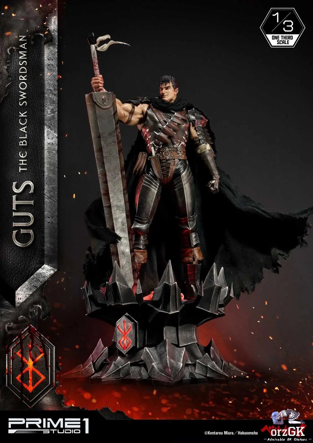 Museum Masterline Berserk Guts The Black Swordsman MMBR-01 MMBR-01DX (Licensed) - Prime 1 Studio resin statue Navy Toys anime figure