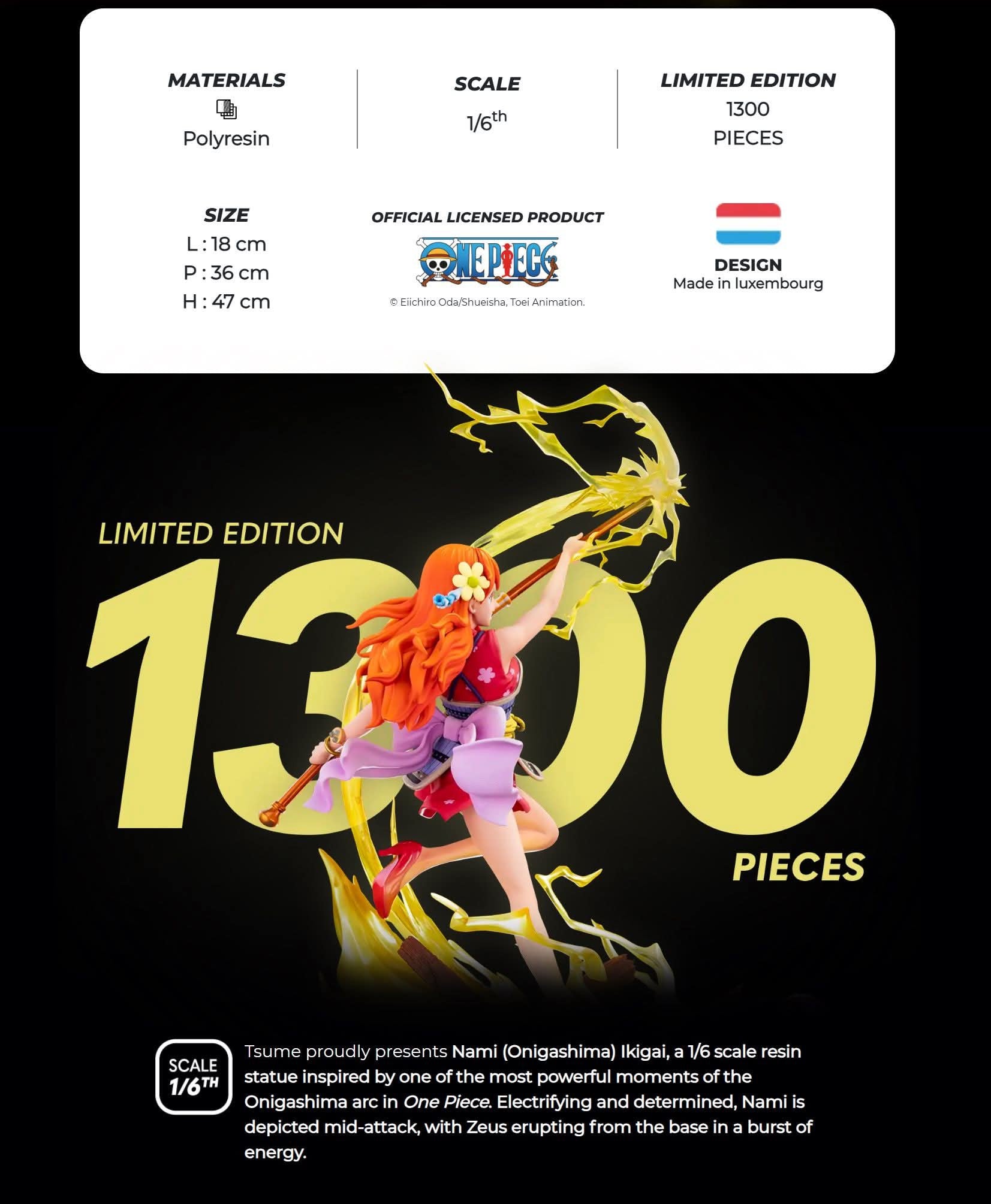 Nami (Onigashima) IKIGAI resin statue Tsume Art Studio anime figure