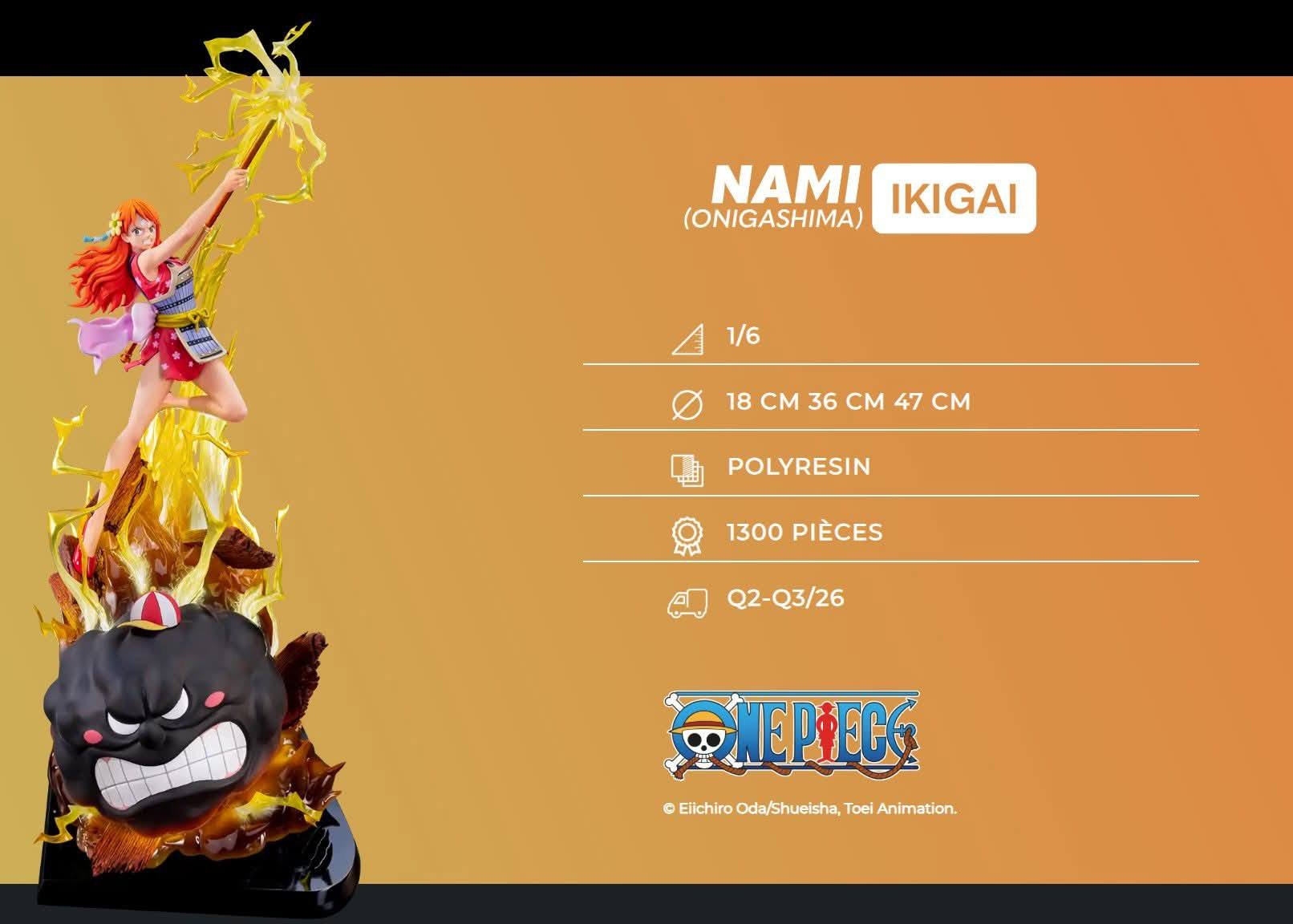 Nami (Onigashima) IKIGAI resin statue Tsume Art Studio anime figure