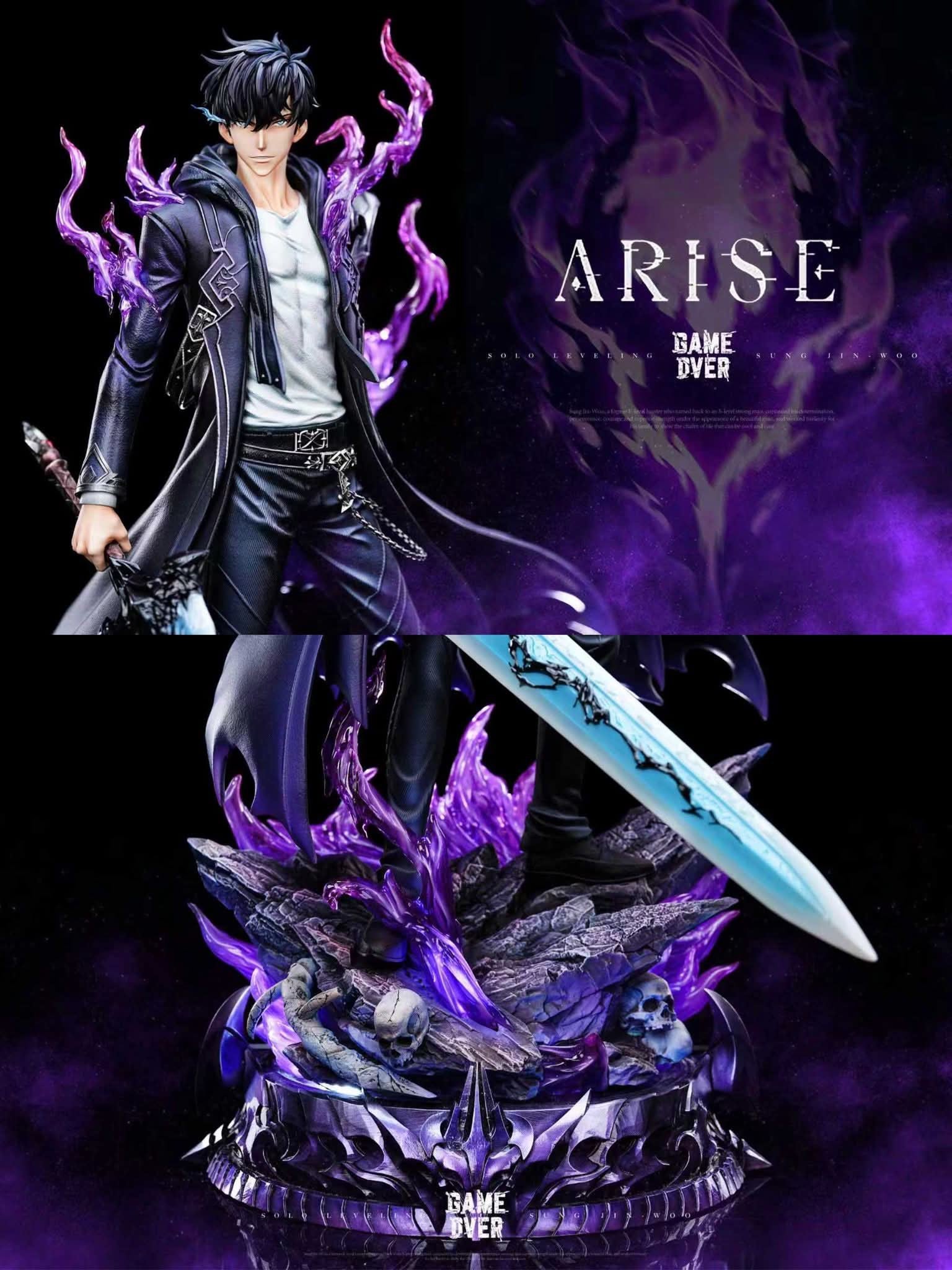 Shadow Monarch Sung Jin - Woo resin statue Game Over Studio anime figure