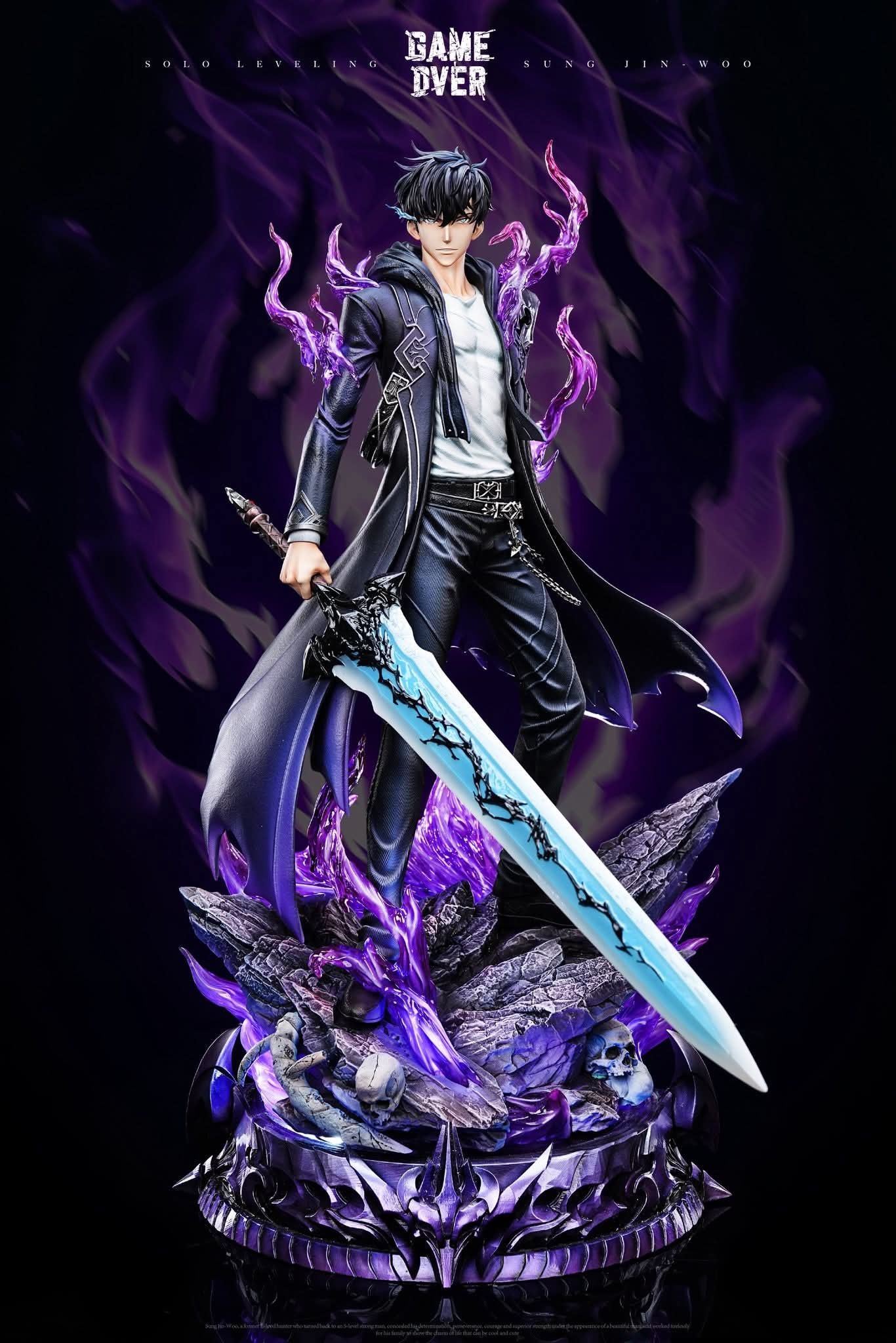 Shadow Monarch Sung Jin - Woo resin statue Game Over Studio anime figure