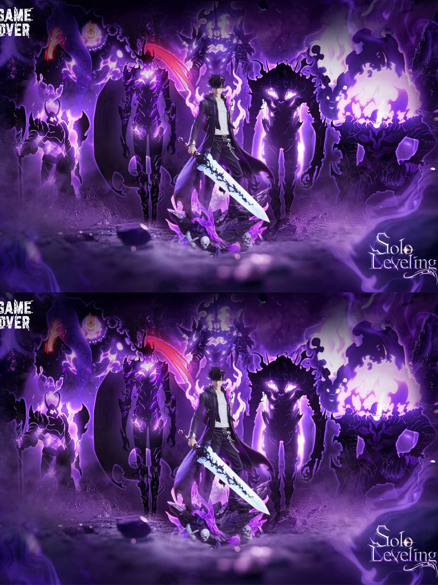 Shadow Monarch Sung Jin - Woo resin statue Game Over Studio anime figure