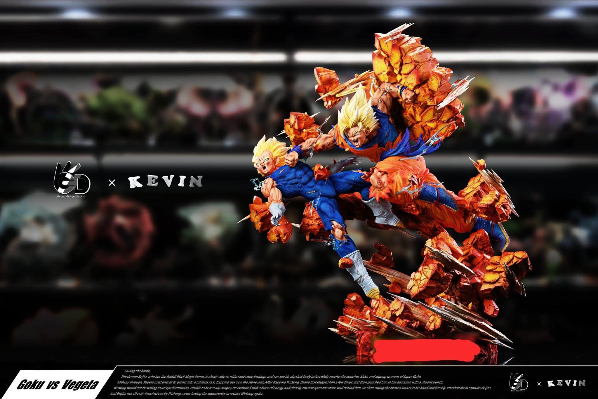 Goku vs Vegeta resin statue Grand Design Studio anime figure