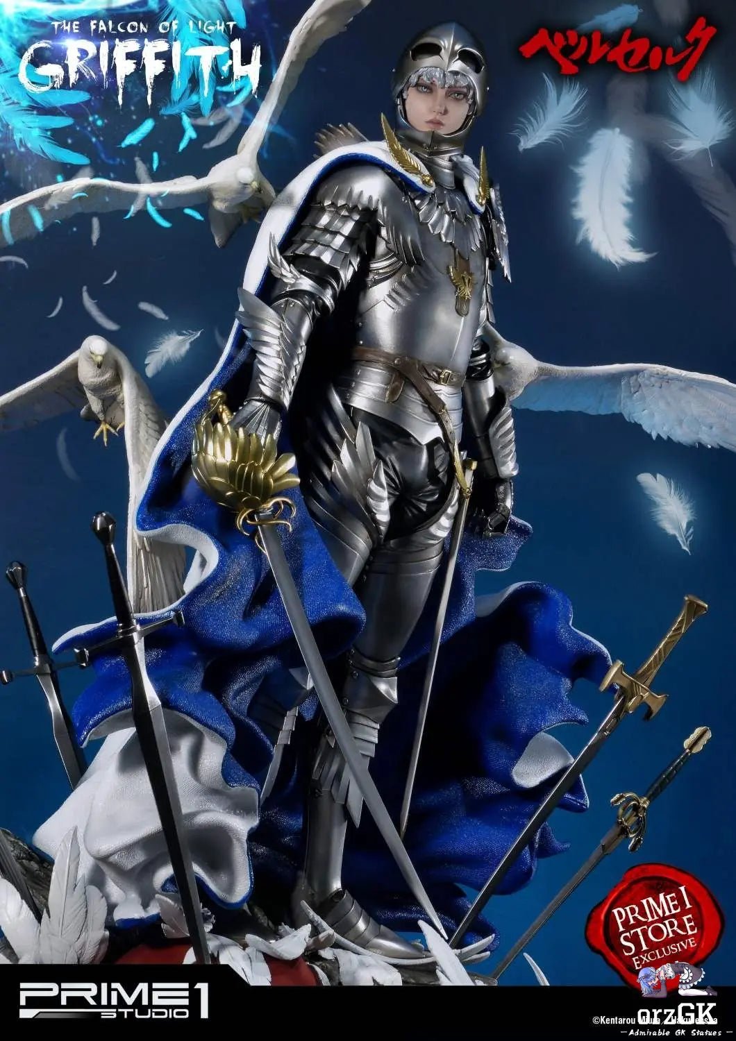 The Falcon of Light UPMBR-05 UPMBR-05EX UPMBR-05EXS (Licensed) - Ultimate Premium Masterline Berserk Griffith - Prime 1 Studio resin statue Navy Toys anime figure