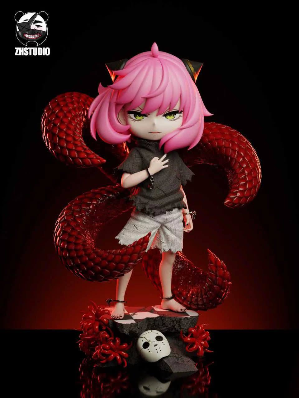 Anya cos Kaneki Ken resin statue zh studio anime figure