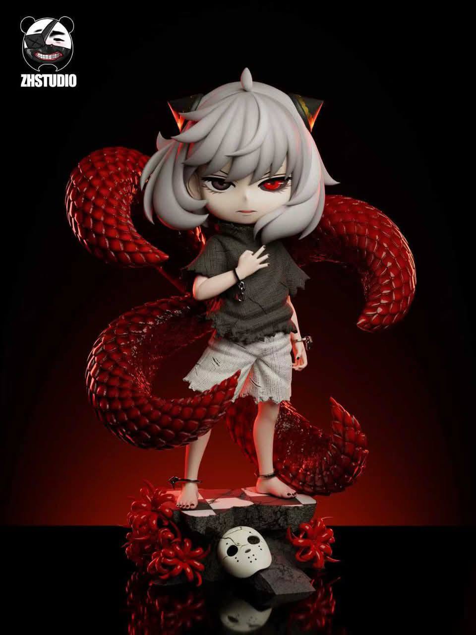 Anya cos Kaneki Ken resin statue zh studio anime figure