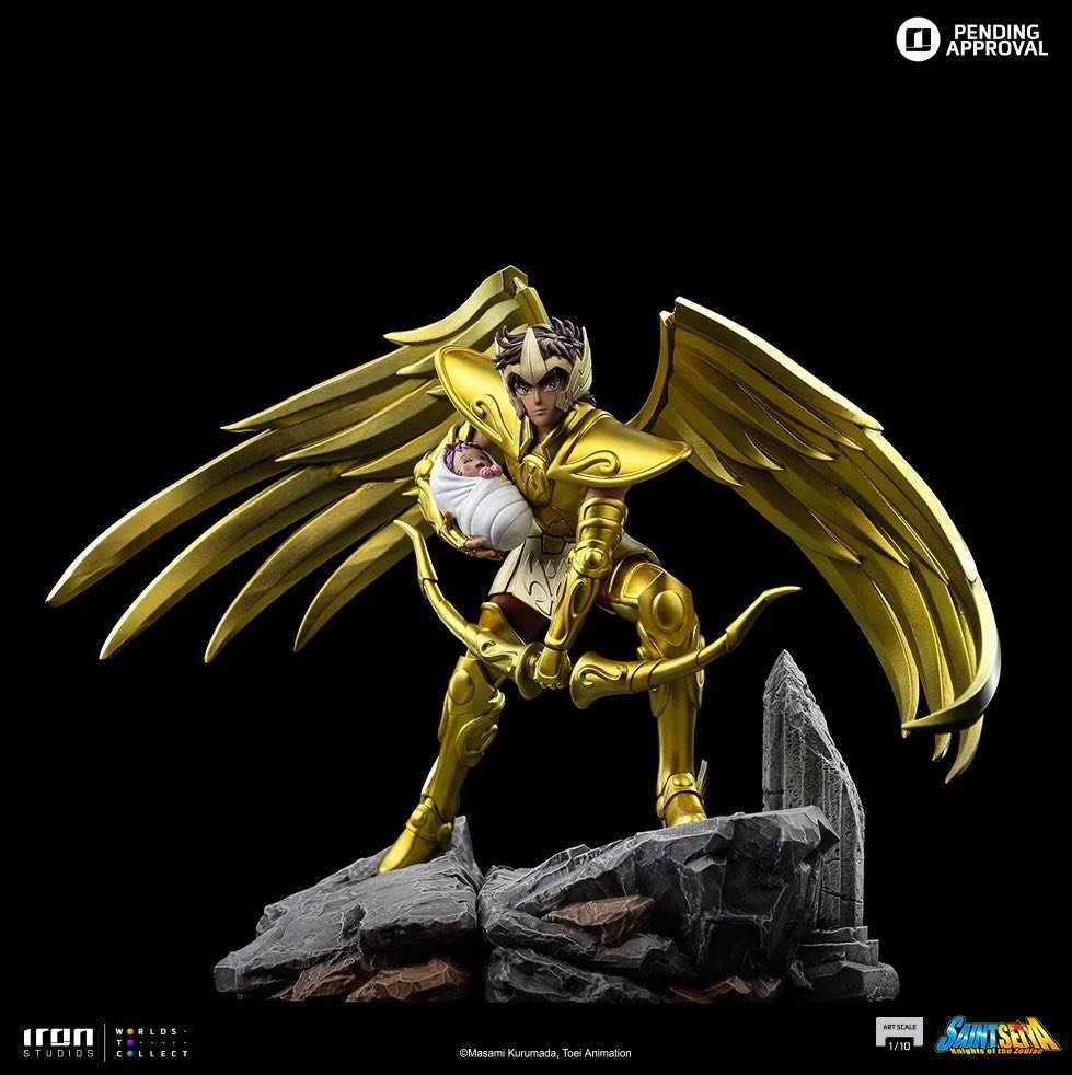 Sagittarius Aiolos resin statue Iron Studio anime figure