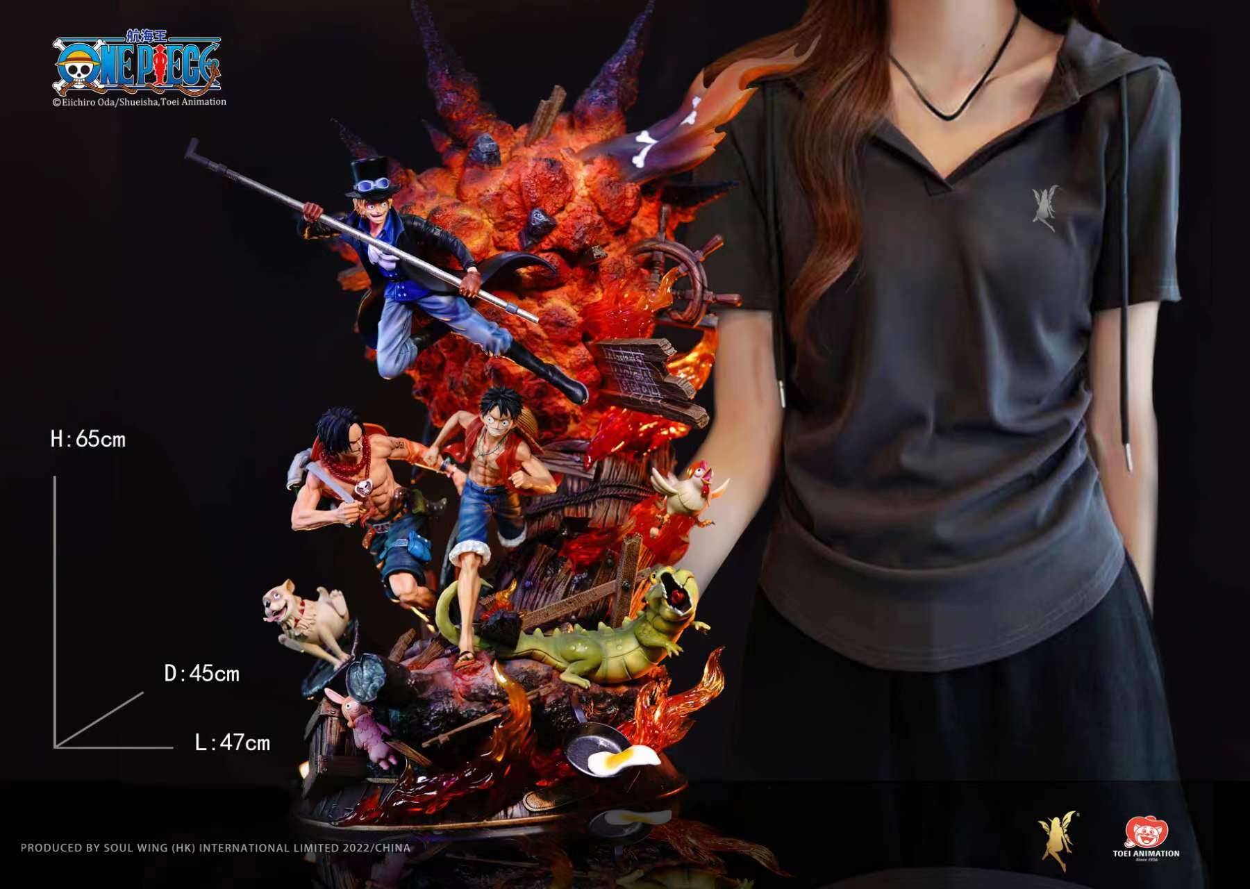 ACE,SABO,LUFFY Soul Wing Studio resin statue Soul Wing Studio anime figure