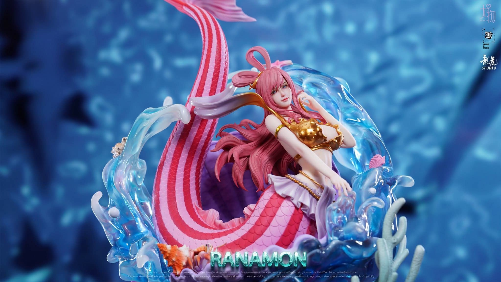 Shirahoshi resin statue You Wu Studio x Spades K Studio x Long Hu Studio anime figure