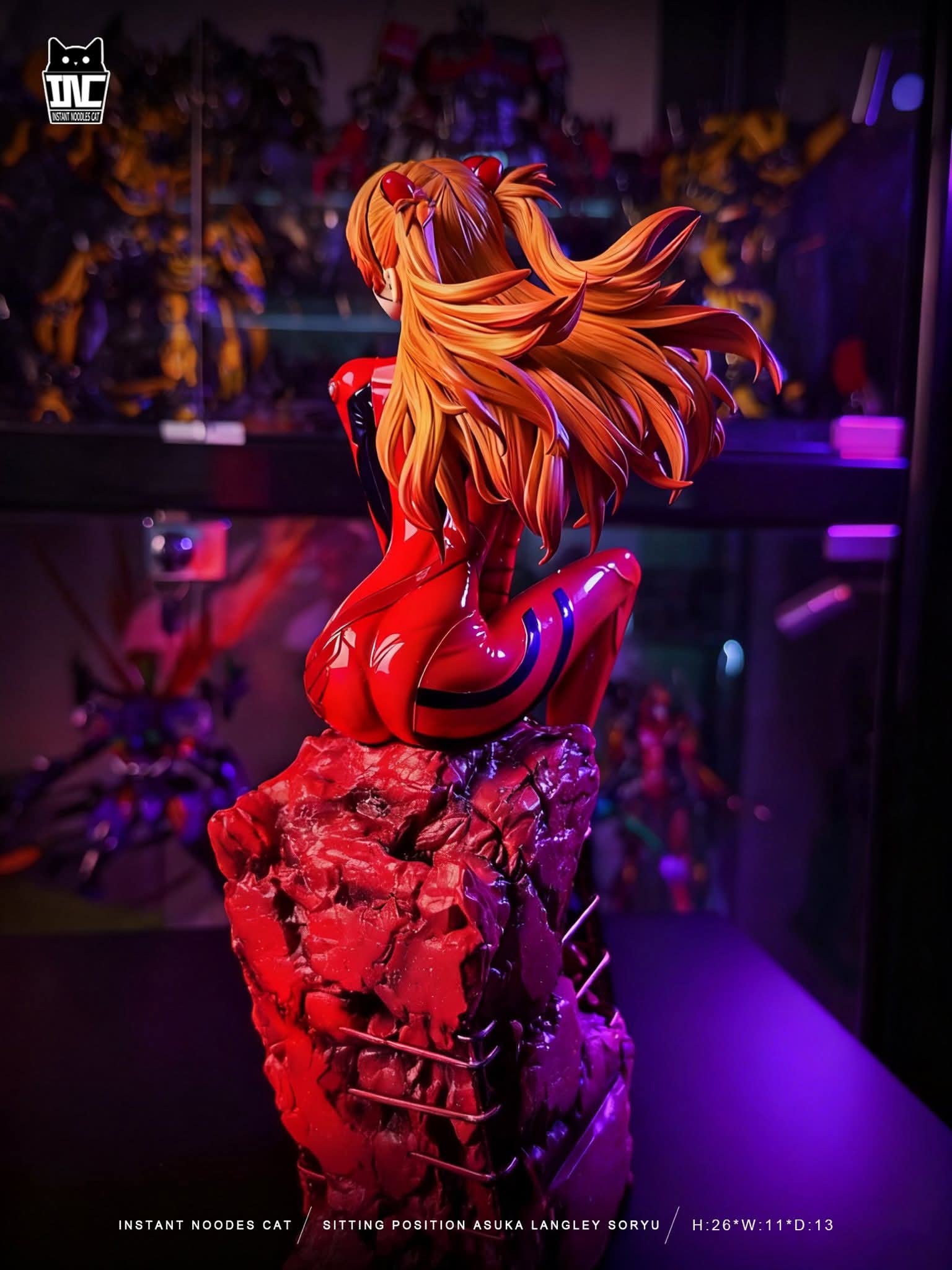 Sitting Asuka resin statue Instant Noodles Studio anime figure