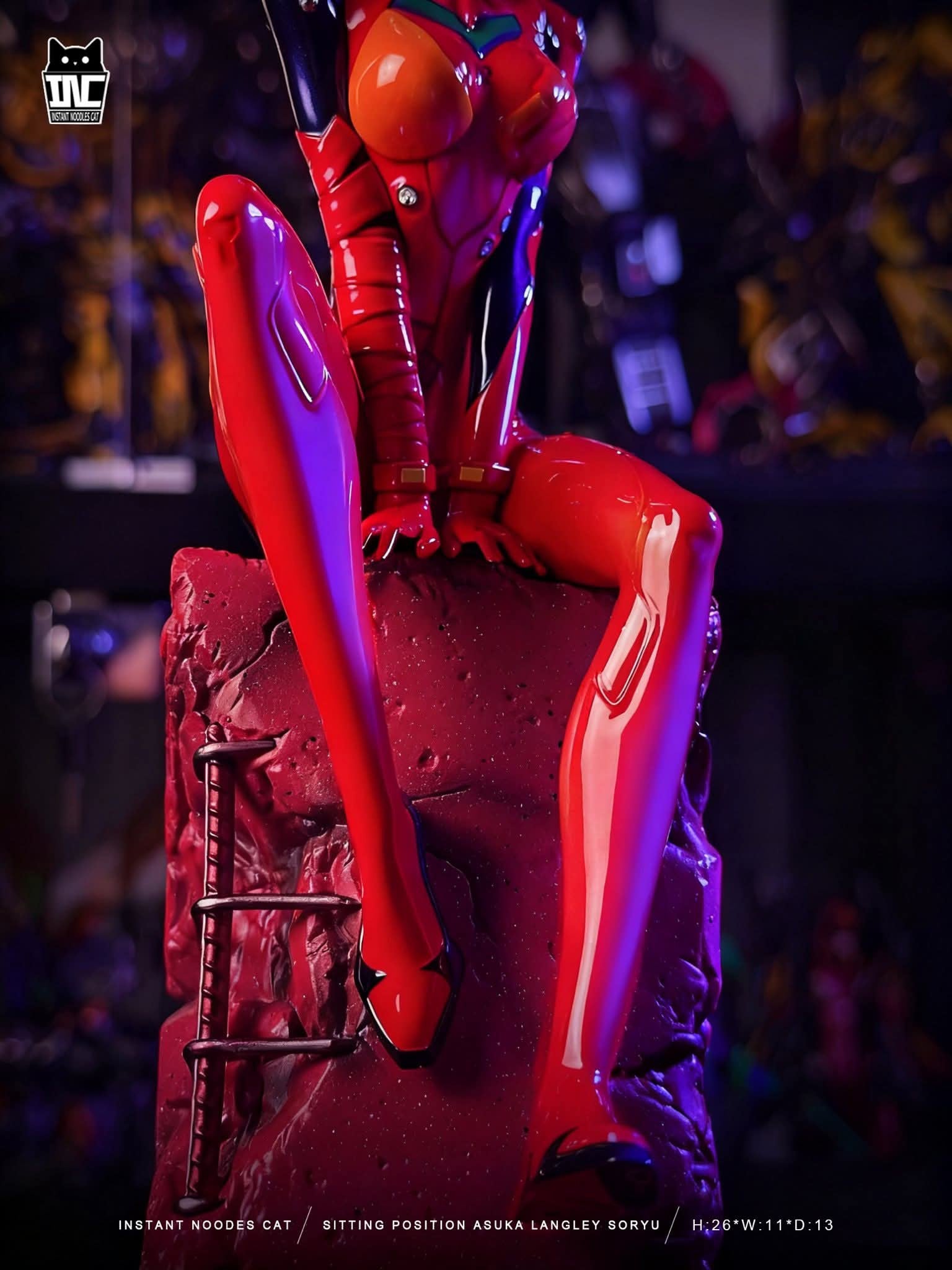Sitting Asuka resin statue Instant Noodles Studio anime figure
