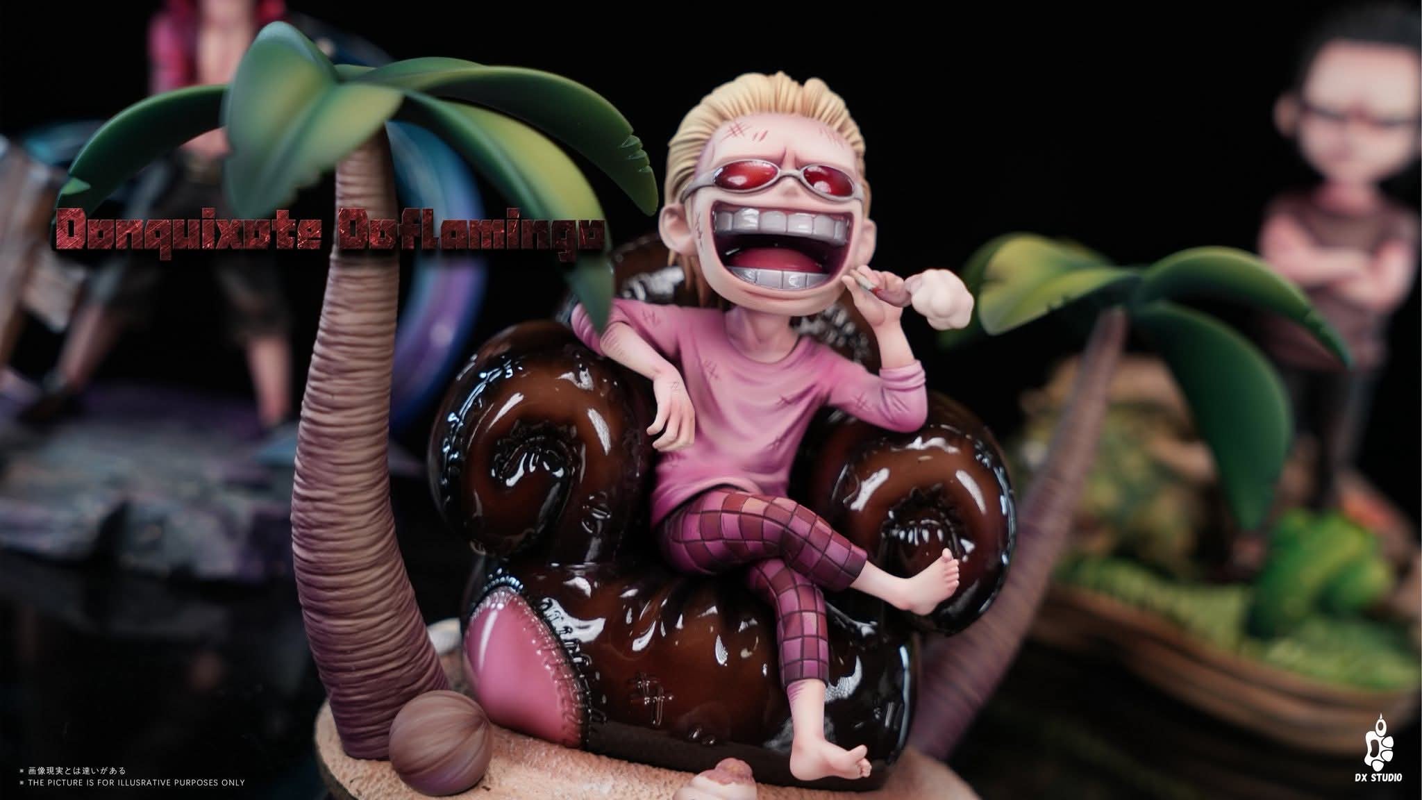 Childhood Doflamingo & Crocodile & Mihawk resin statue DX studio anime figure