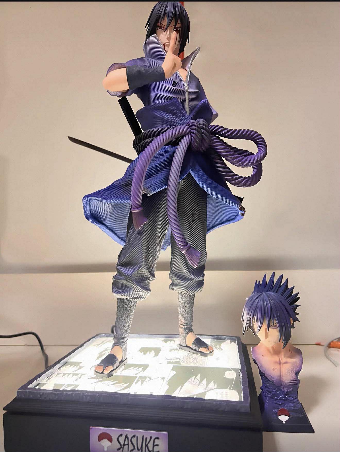 Naruto Shippudent - Uchiha Sasuke YYGK Studio resin statue Navy Toys anime figure