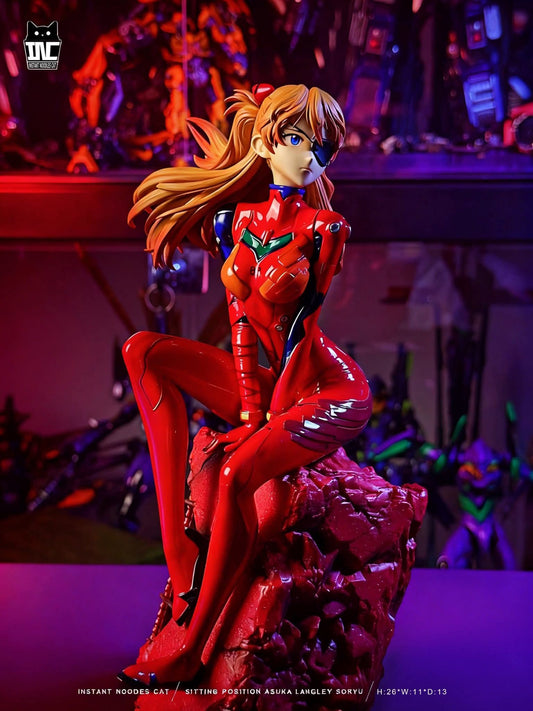 Sitting Asuka resin statue Instant Noodles Studio anime figure