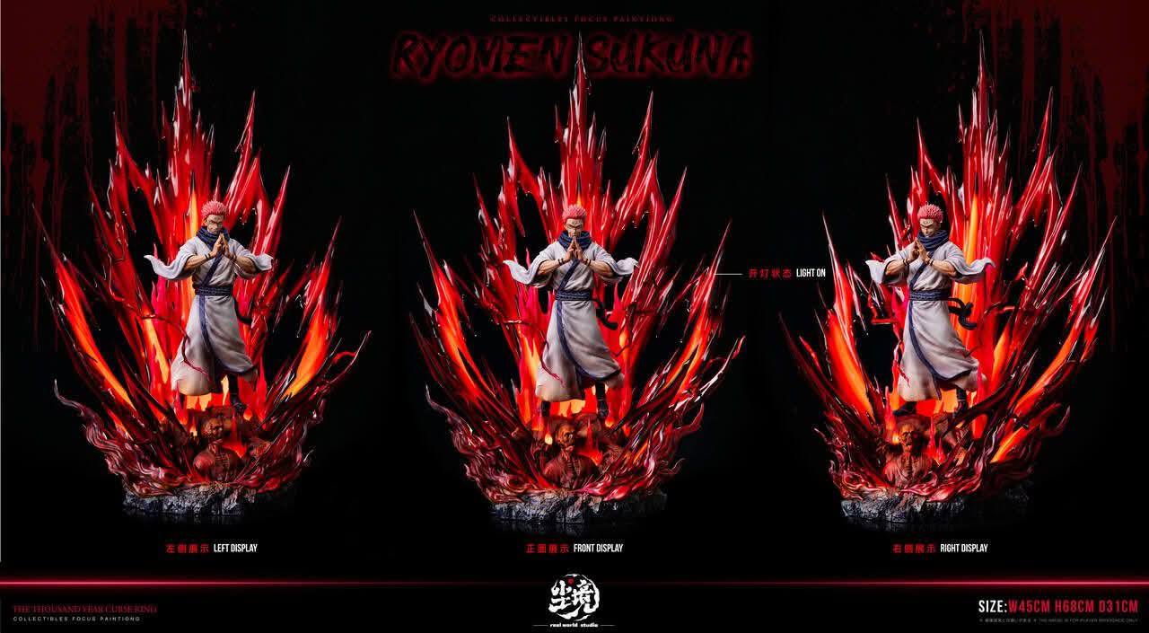 Ryomen Sukuna resin statue Real Wold Studio anime figure