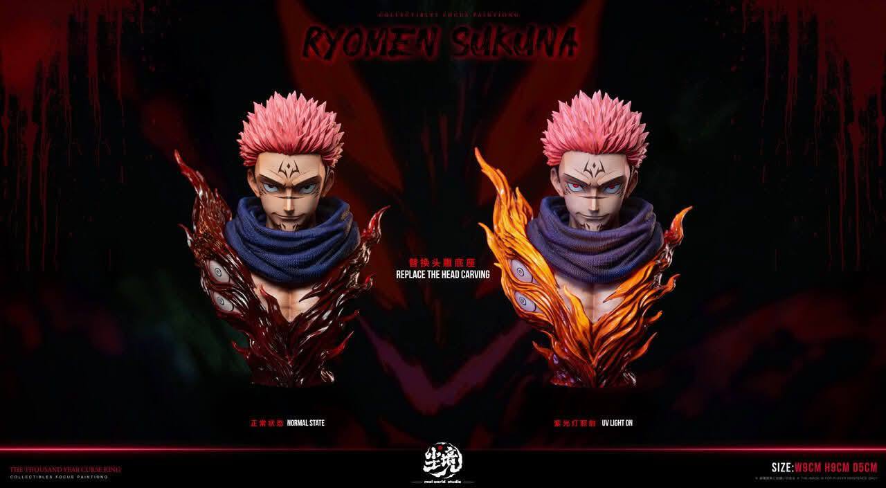 Ryomen Sukuna resin statue Real Wold Studio anime figure