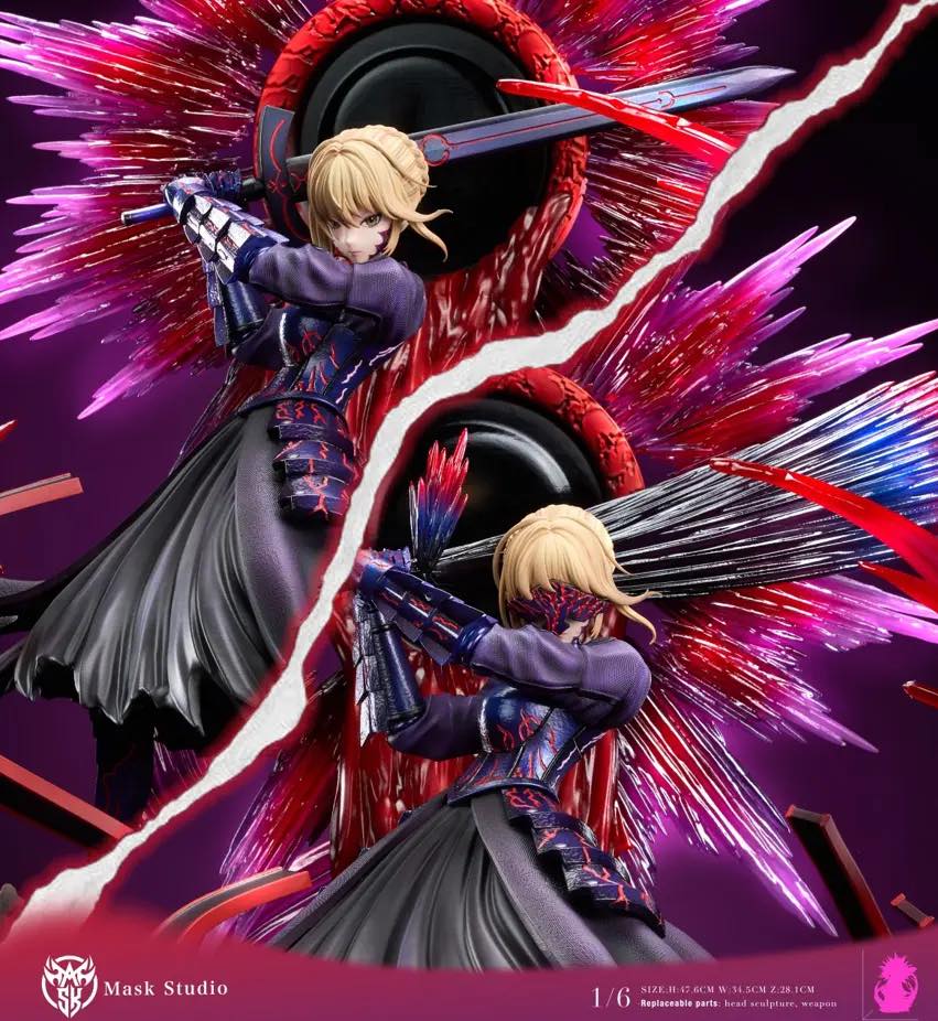 Saber Alter resin statue mask studio anime figure