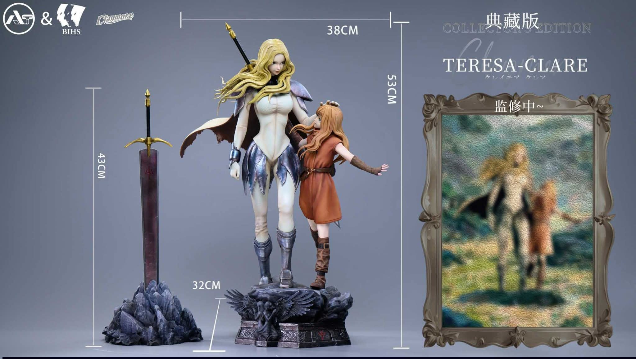 Teresa & Clare resin statue AT Studio & BIHS Studio anime figure