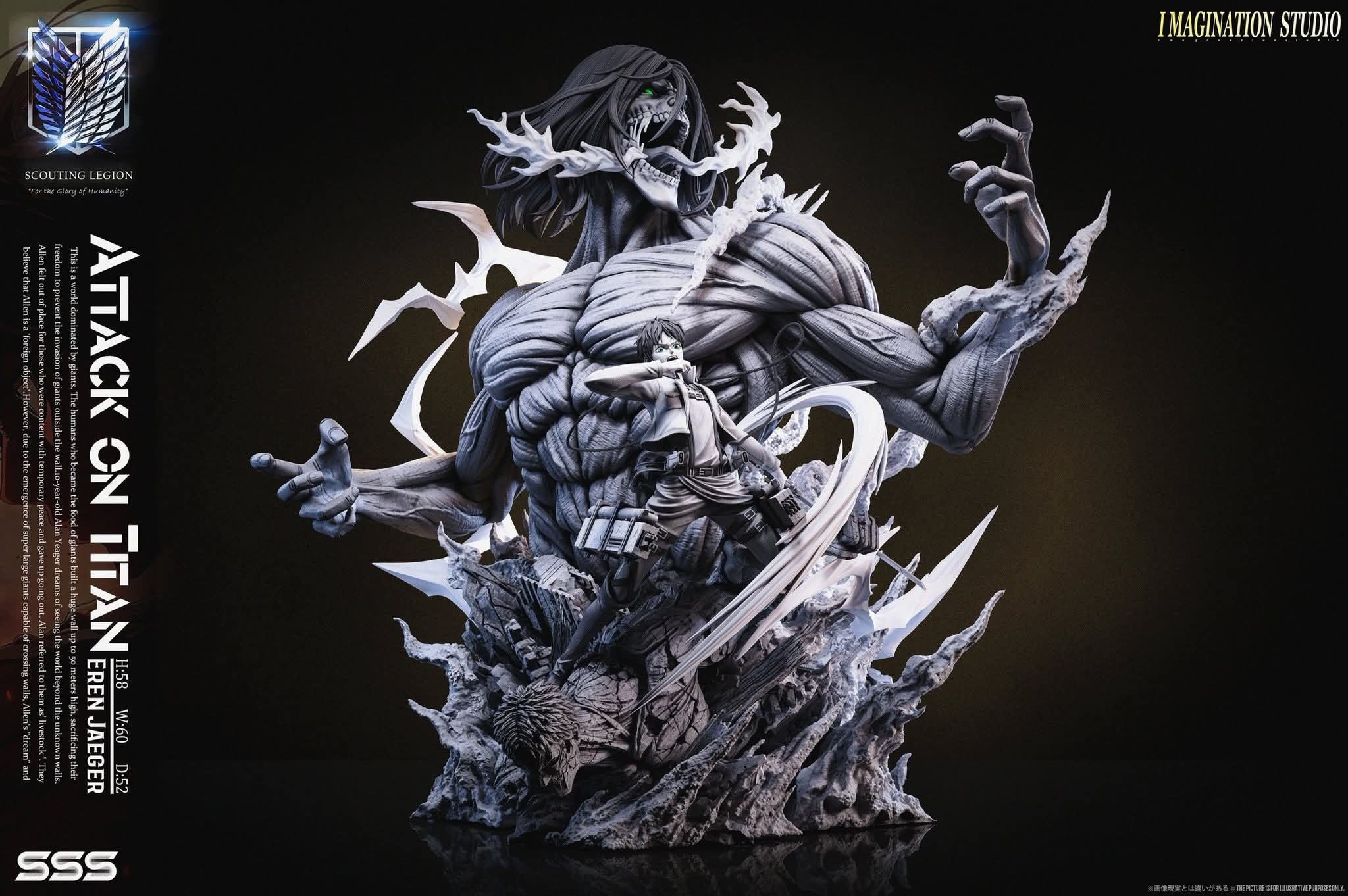 Eren Jaeger resin statue Imagination Studio anime figure