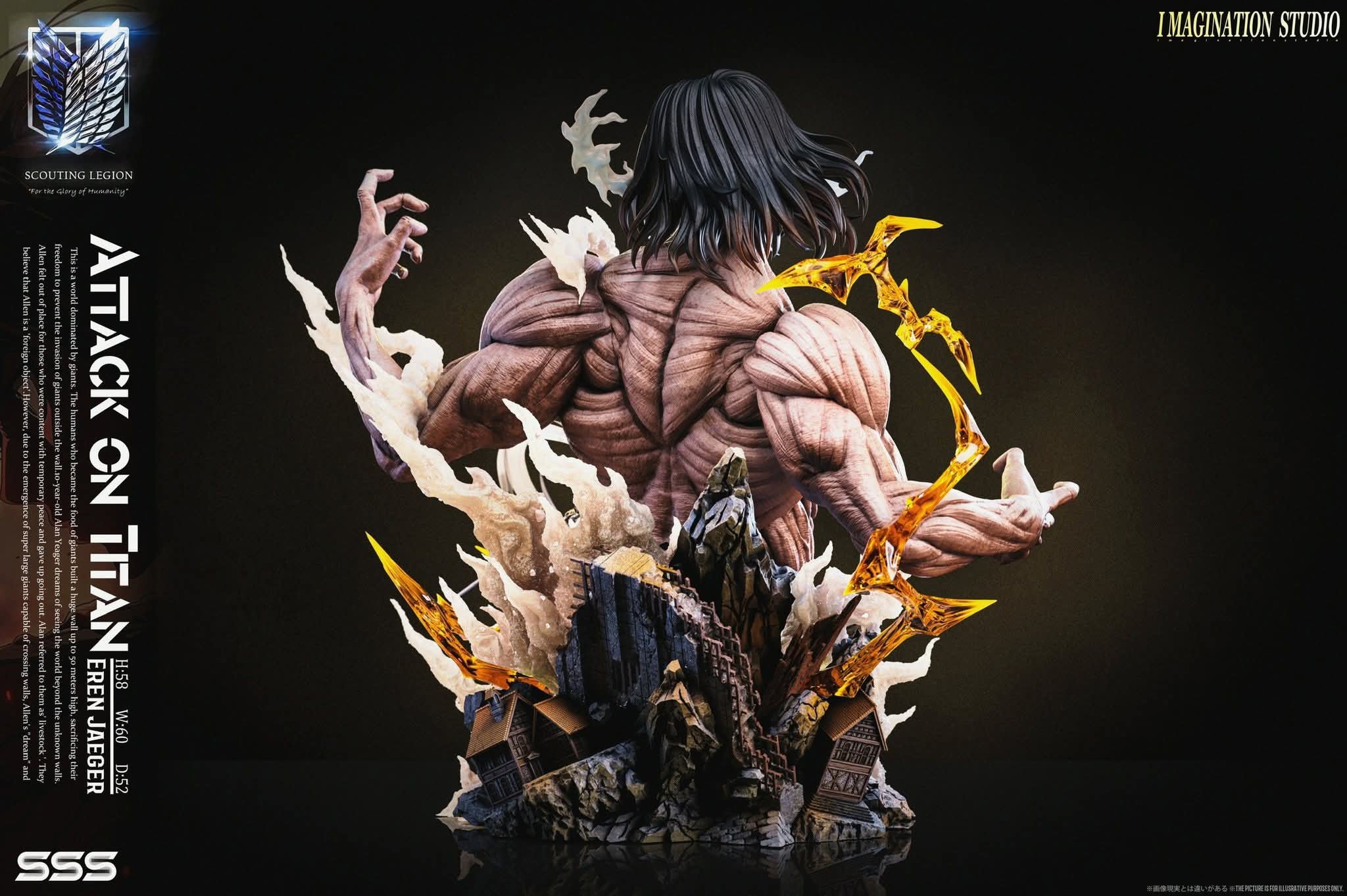 Eren Jaeger resin statue Imagination Studio anime figure