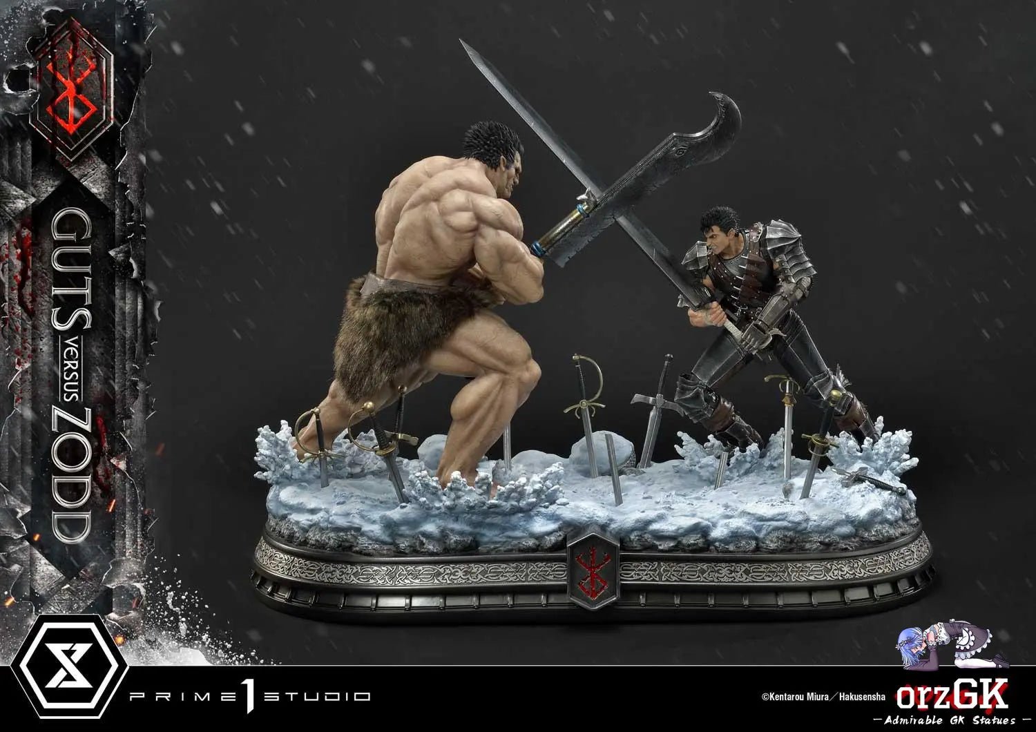 Guts versus Zodd UDMBR-01 UDMBR-01DX (Licensed) - Ultimate Diorama Masterline Berserk - Prime 1 Studio resin statue Navy Toys anime figure