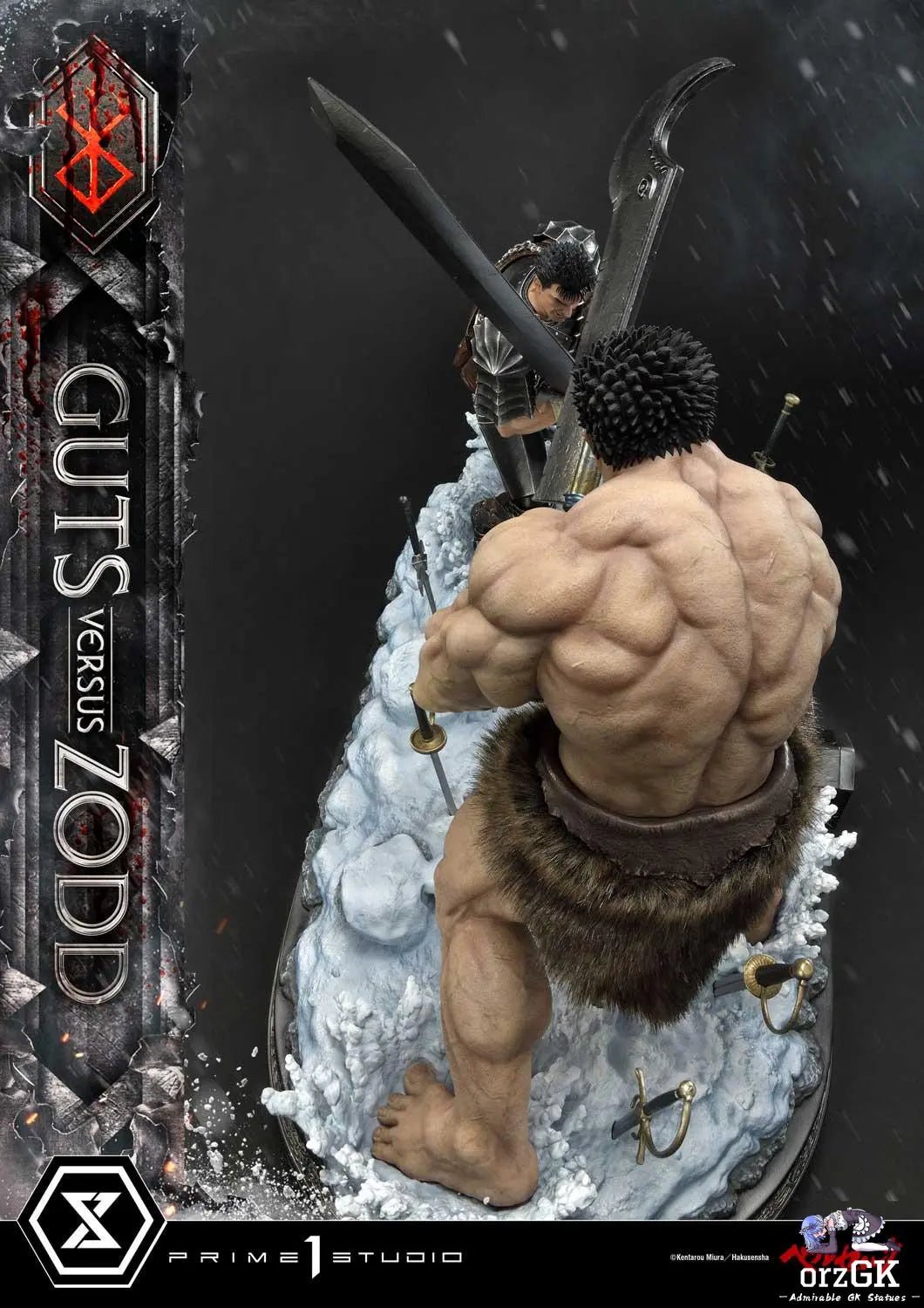 Guts versus Zodd UDMBR-01 UDMBR-01DX (Licensed) - Ultimate Diorama Masterline Berserk - Prime 1 Studio resin statue Navy Toys anime figure