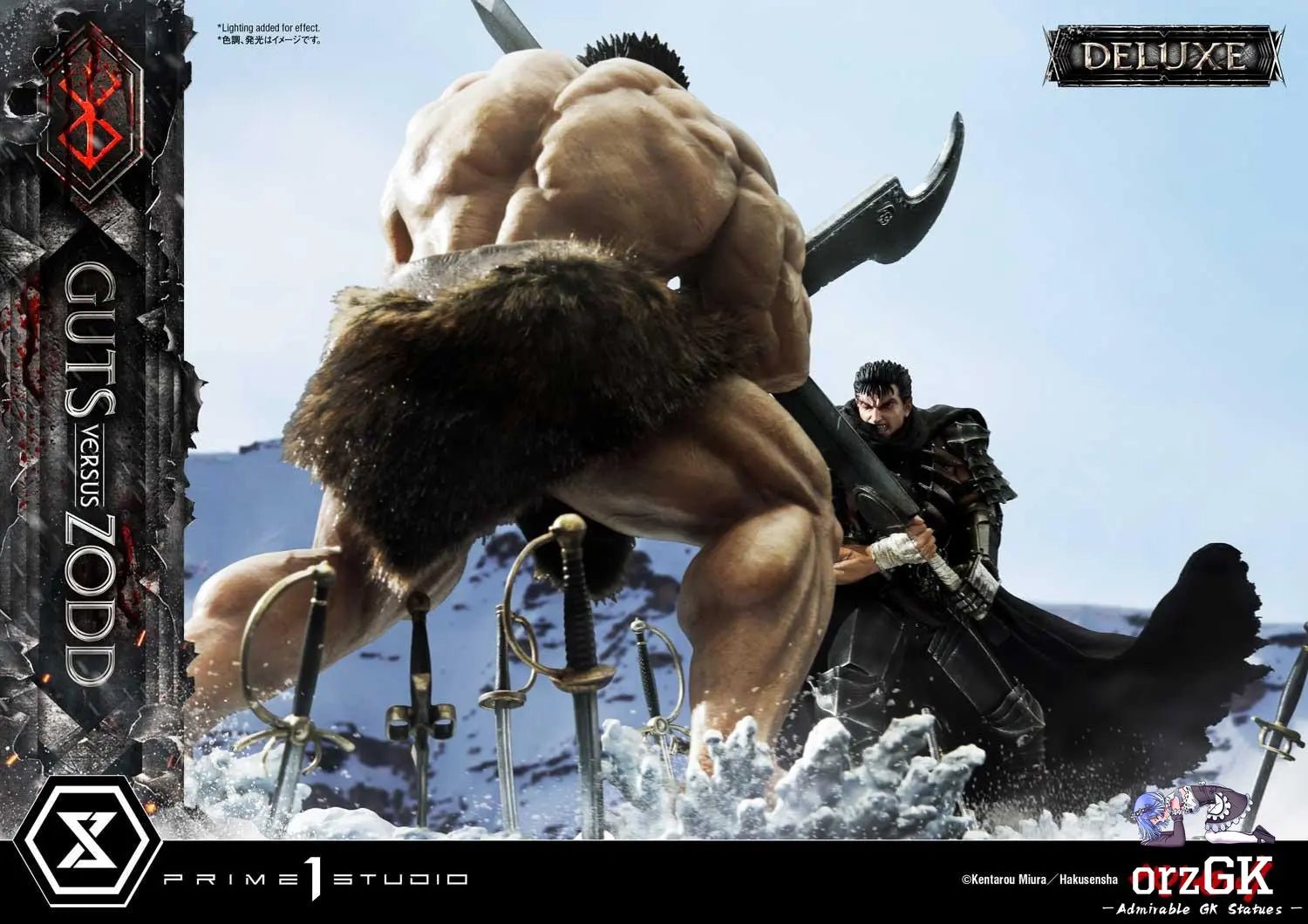 Guts versus Zodd UDMBR-01 UDMBR-01DX (Licensed) - Ultimate Diorama Masterline Berserk - Prime 1 Studio resin statue Navy Toys anime figure