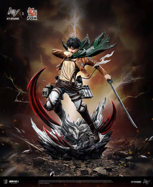 Eren resin statue FOX Studio x KY Studio anime figure