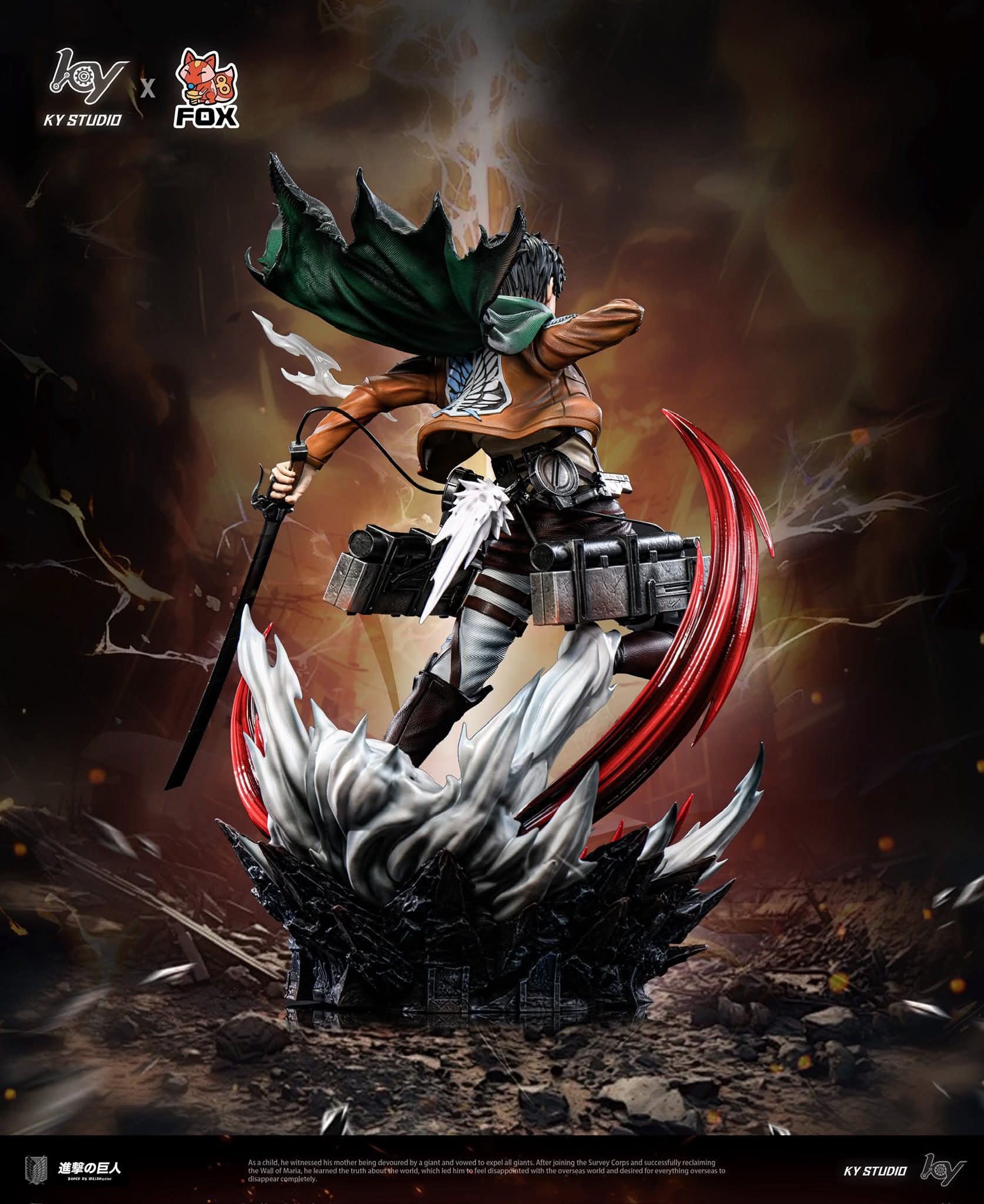 Eren resin statue FOX Studio x KY Studio anime figure