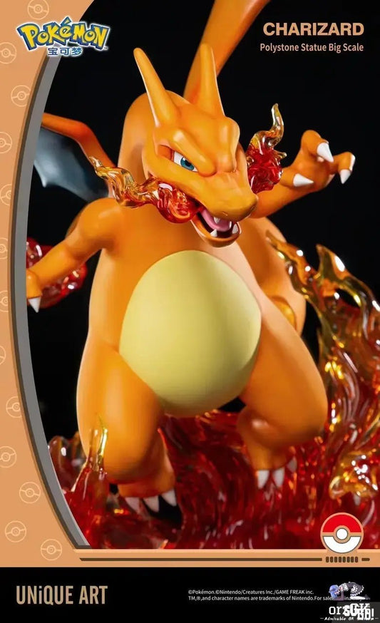 UNIQUE Art Studio - Pokemon Charizard Statue (Licensed) resin statue Navy Toys anime figure
