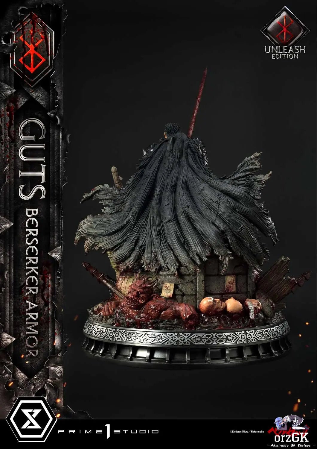 Ultimate Premium Masterline Berserk Guts, Berserker Armor Unleash Edition UPMBR-17 UPMBR-17DX(Licensed) - Prime 1 Studio resin statue Navy Toys anime figure