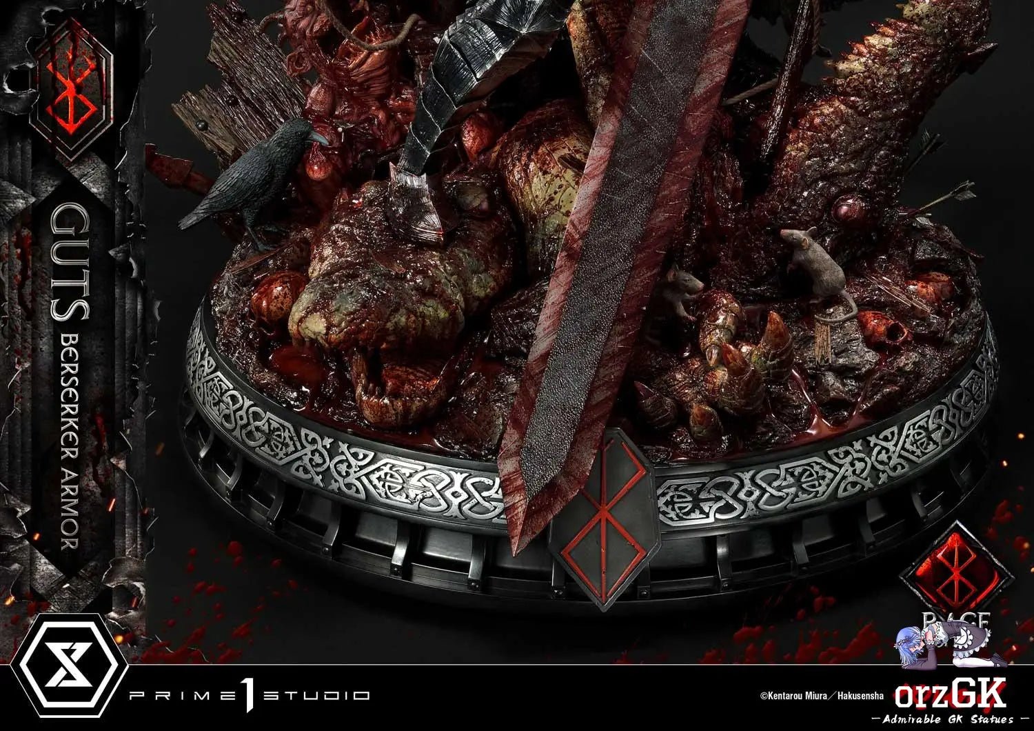 Ultimate Premium Masterline Berserk Guts, Berserker Armor Rage Edition UPMBR-18 UPMBR-18DX(Licensed) - Prime 1 Studio resin statue Navy Toys anime figure