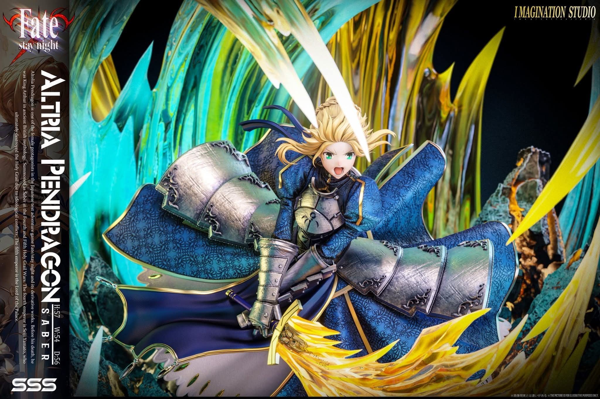 Artoria Pendragon resin statue Imagination Studio anime figure