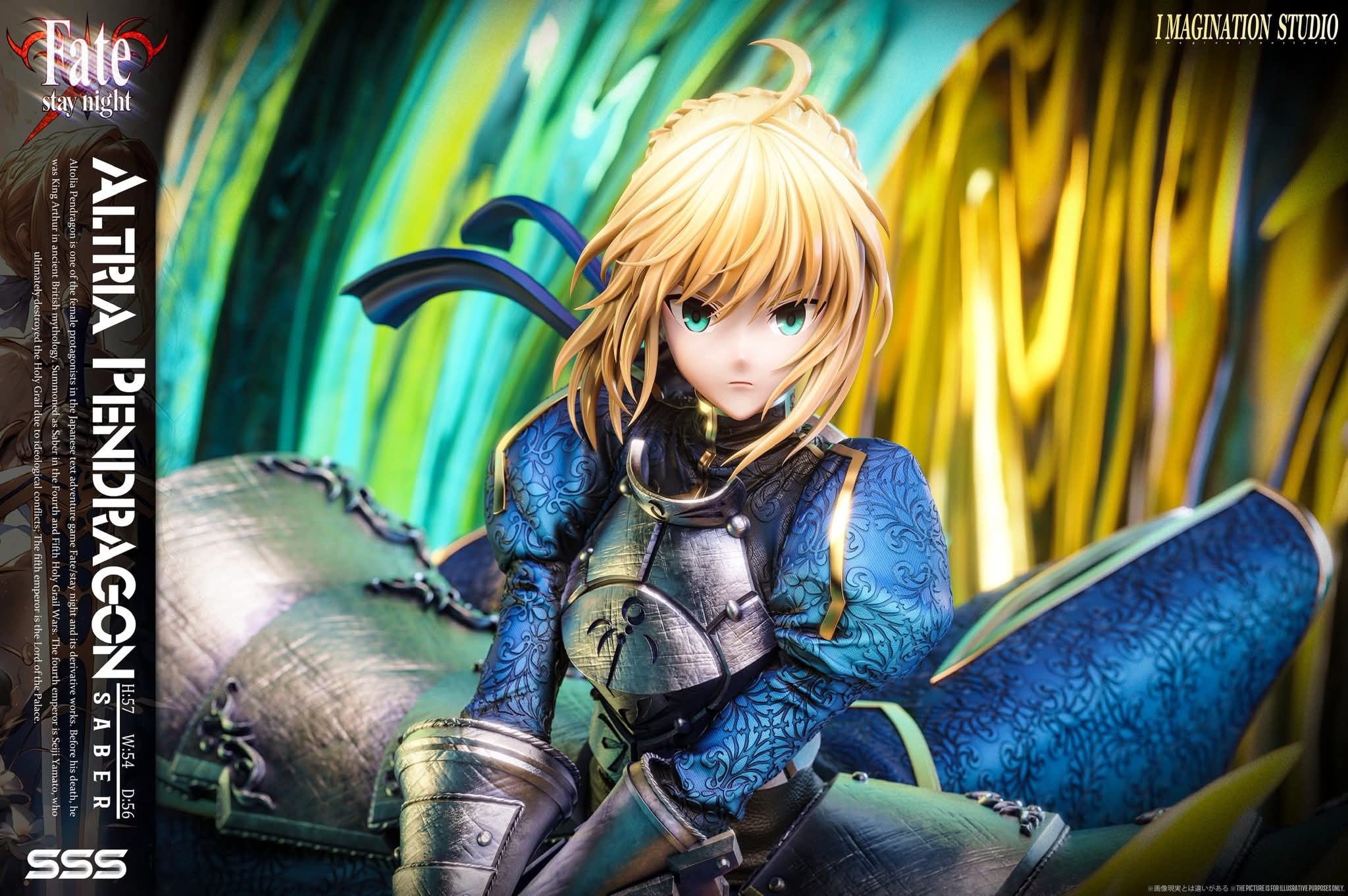 Artoria Pendragon resin statue Imagination Studio anime figure