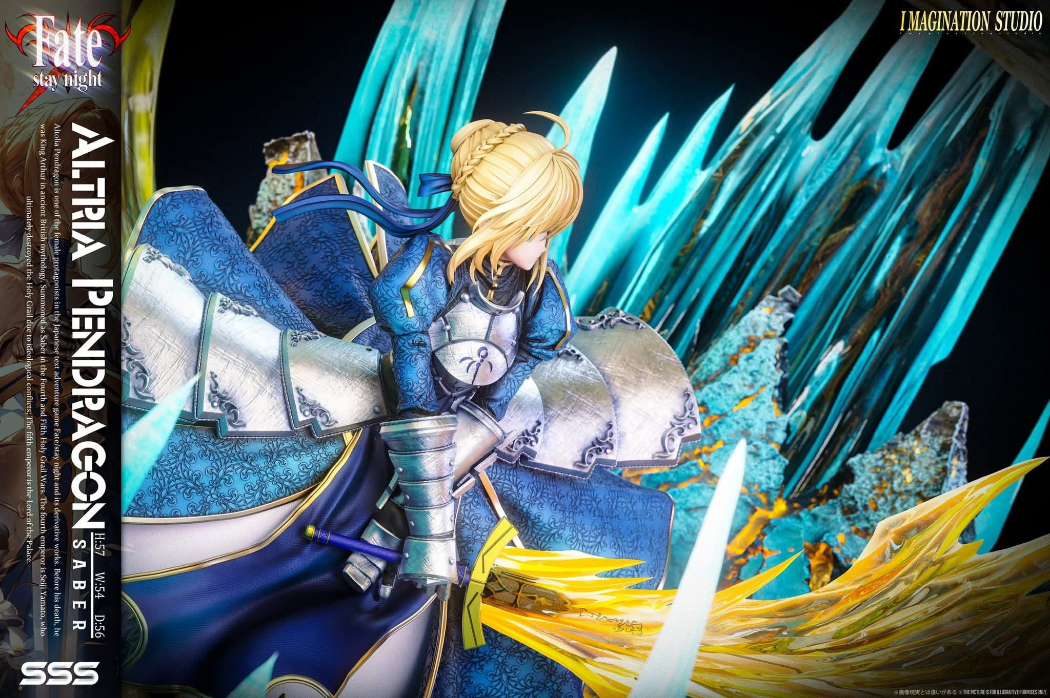Artoria Pendragon resin statue Imagination Studio anime figure