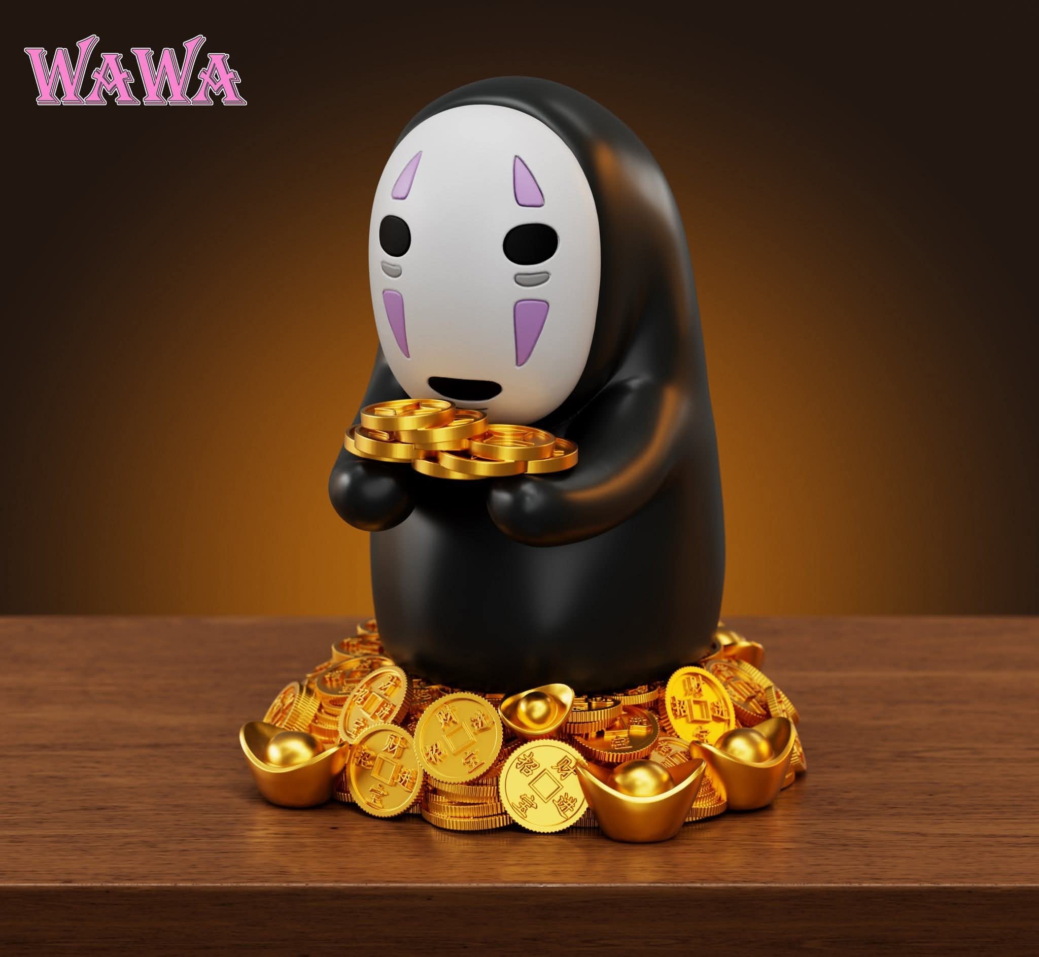 Lucky No Face resin statue WAWA Studio anime figure