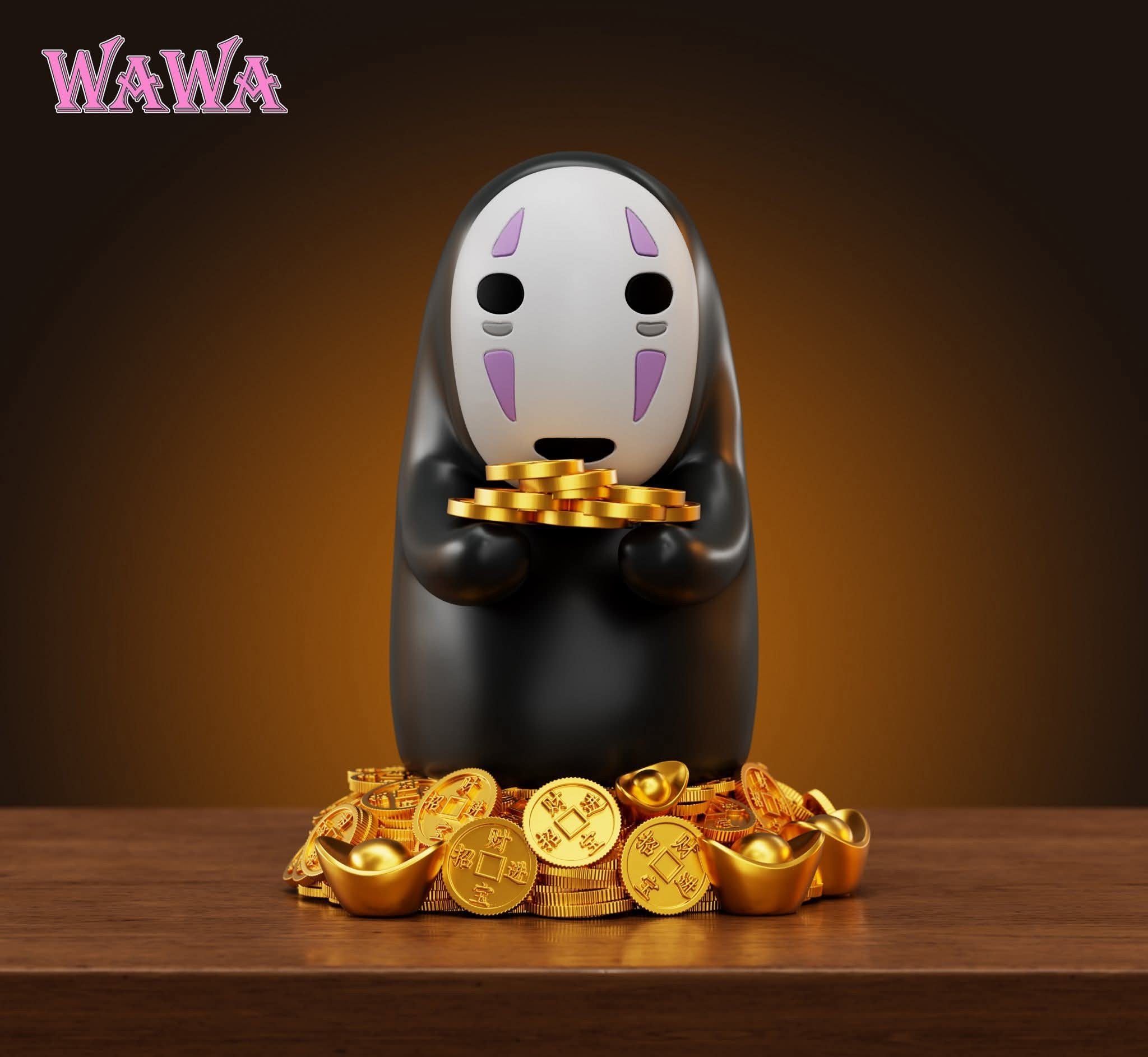 Lucky No Face resin statue WAWA Studio anime figure