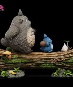 WAWA Studio - Totoro X Smaller Totoros My Neighbor Totoro resin statue Navy Toys anime figure