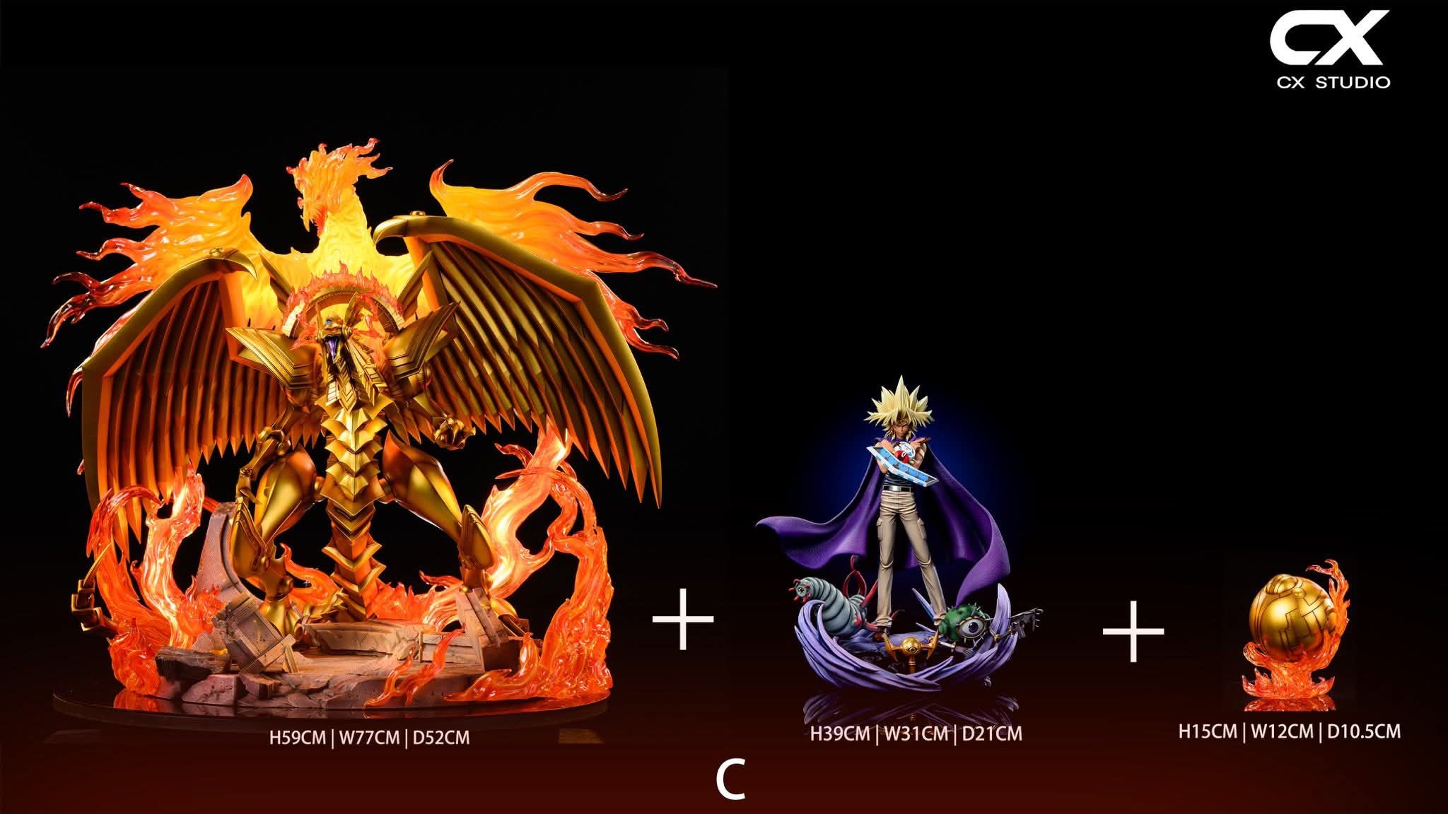 The Winged Dragon of Ra & Marik Ishtar resin statue CX Studio anime figure