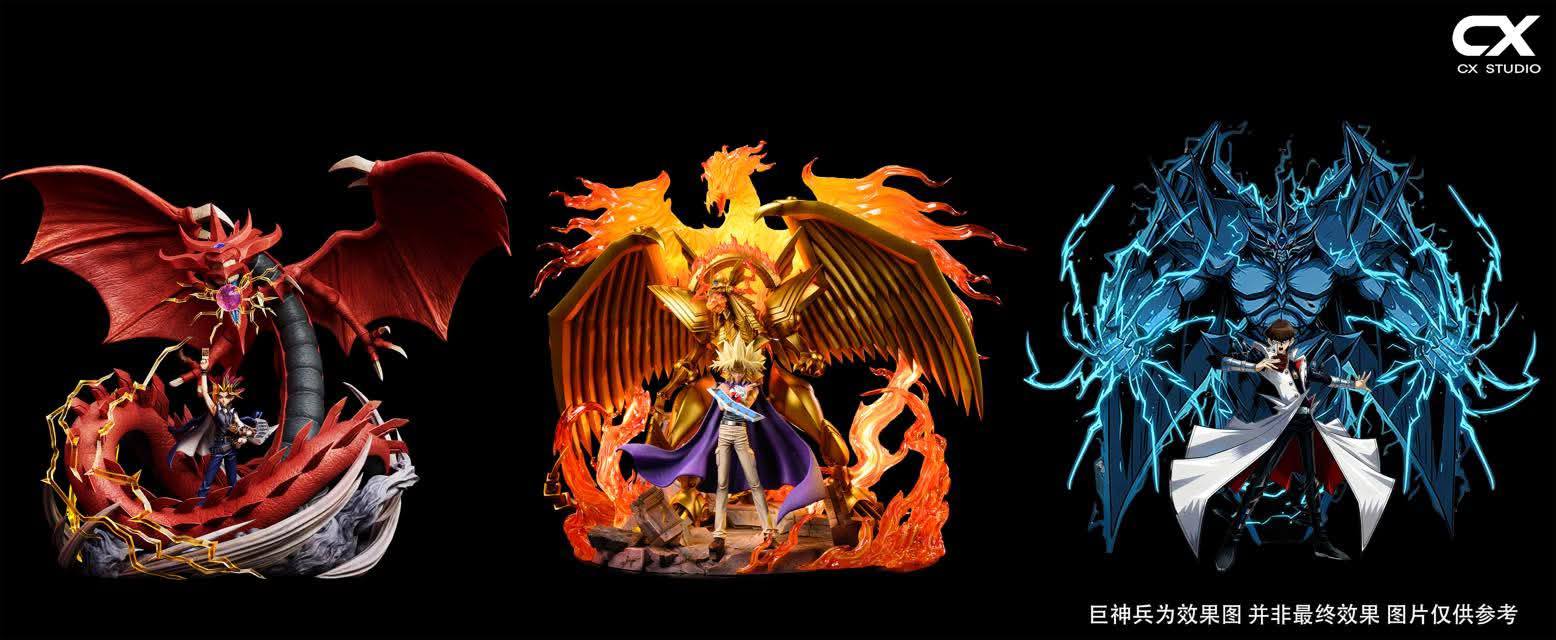 The Winged Dragon of Ra & Marik Ishtar resin statue CX Studio anime figure